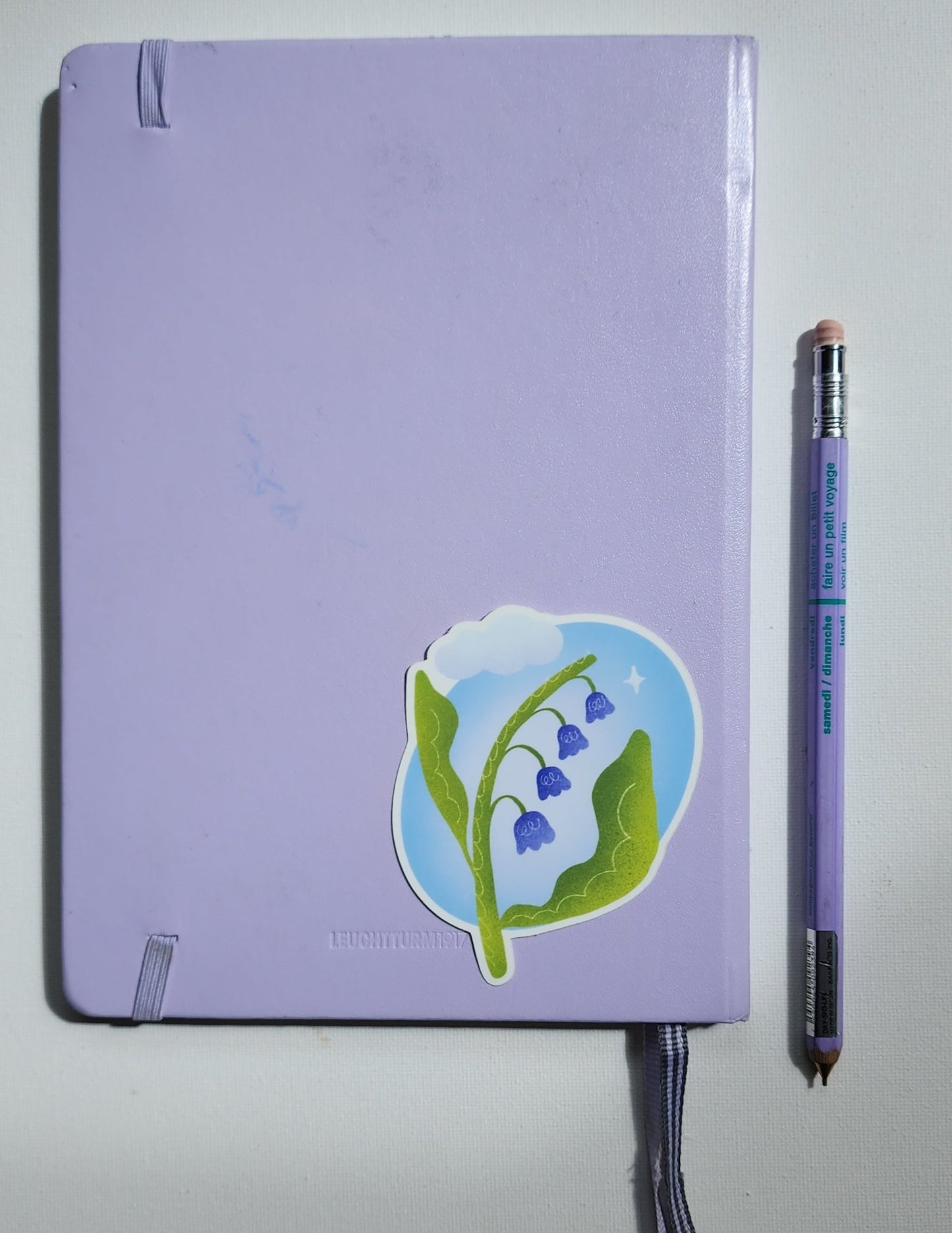 bluebell flower cloud sticker - Kaelceramic