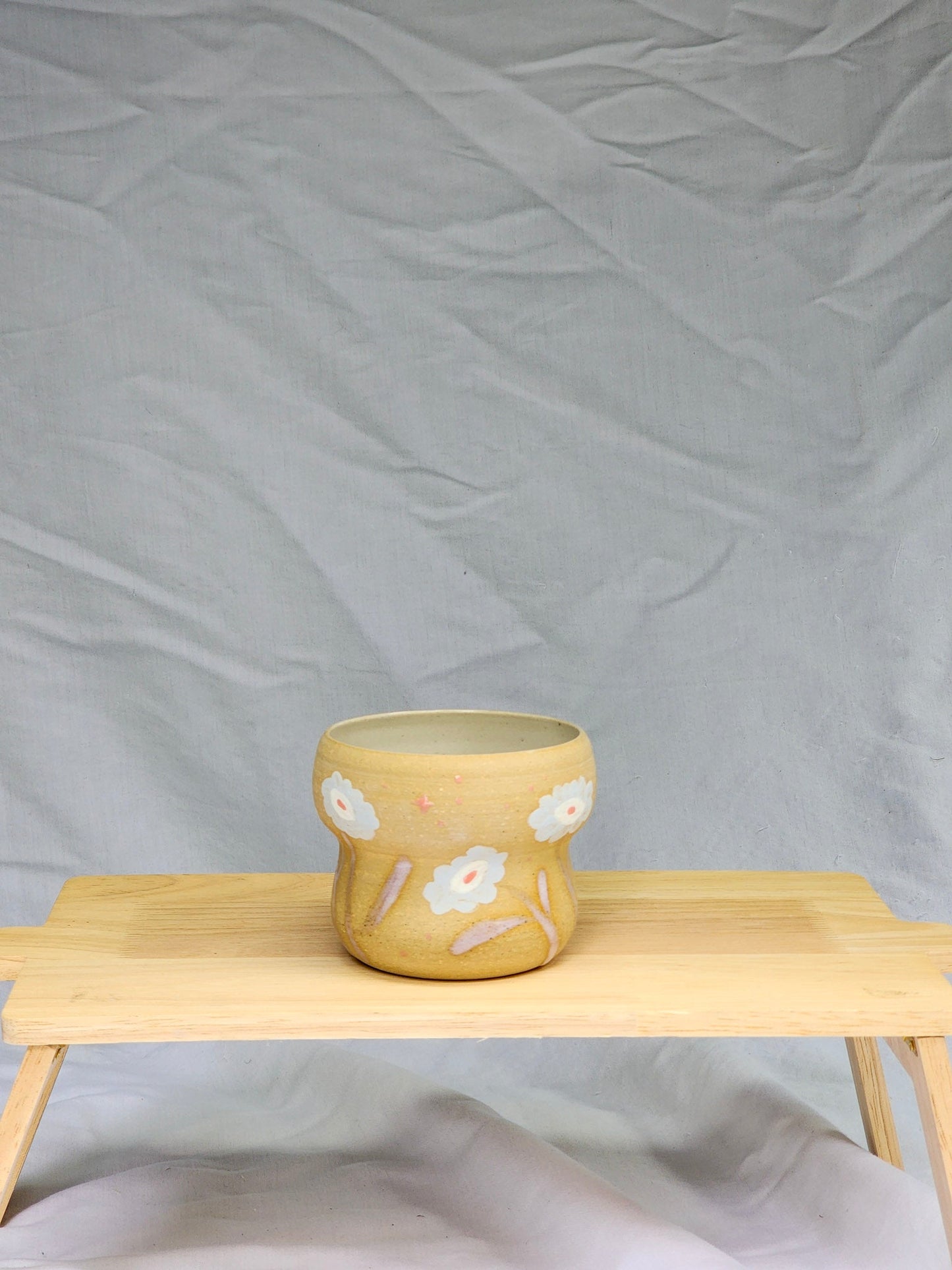 curvy tiny flowers cup - Kaelceramic