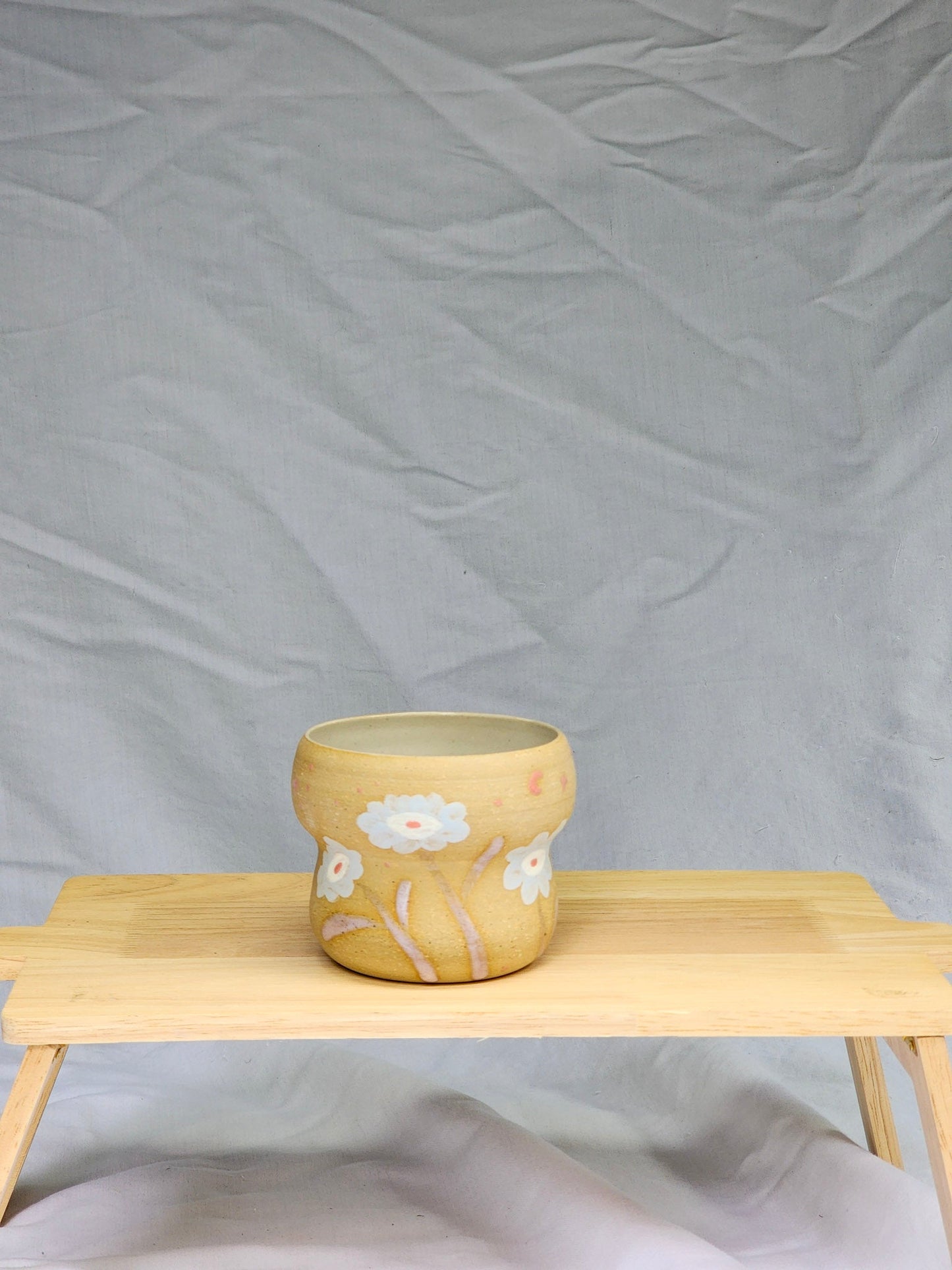 curvy tiny flowers cup - Kaelceramic
