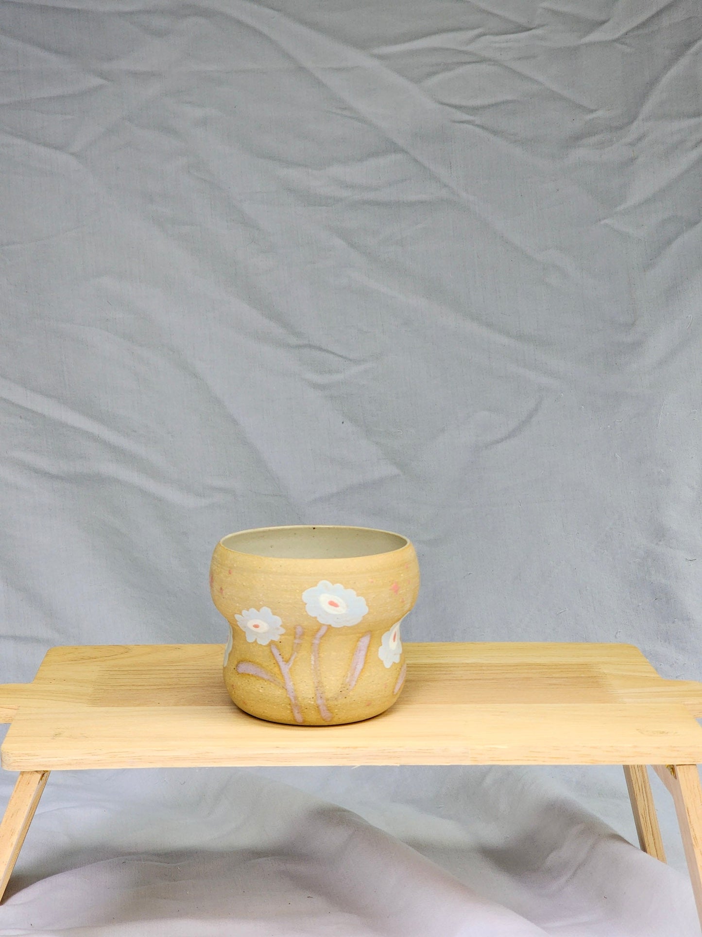 curvy tiny flowers cup - Kaelceramic