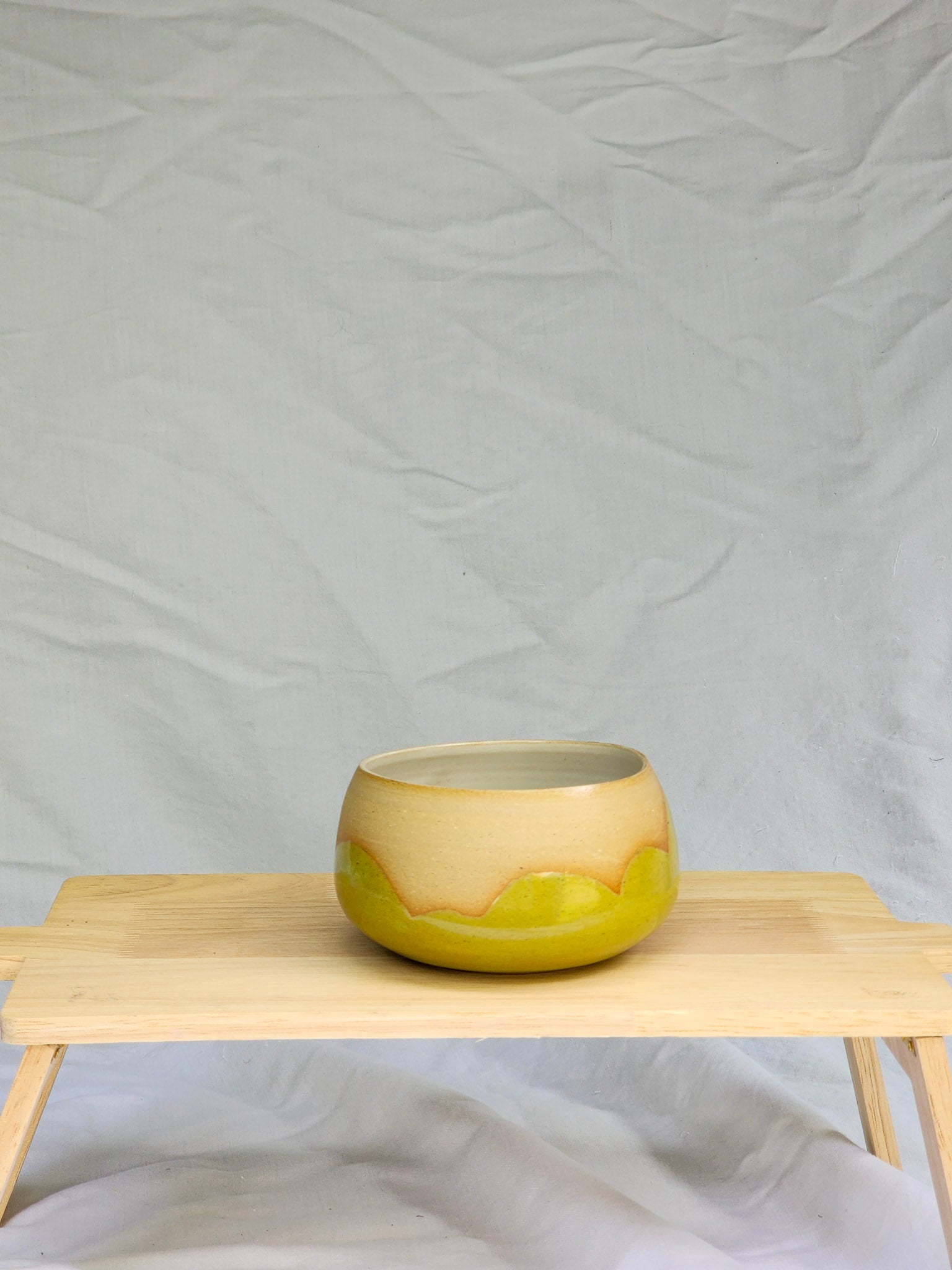 green organic bubble cereal bowl - Kaelceramic