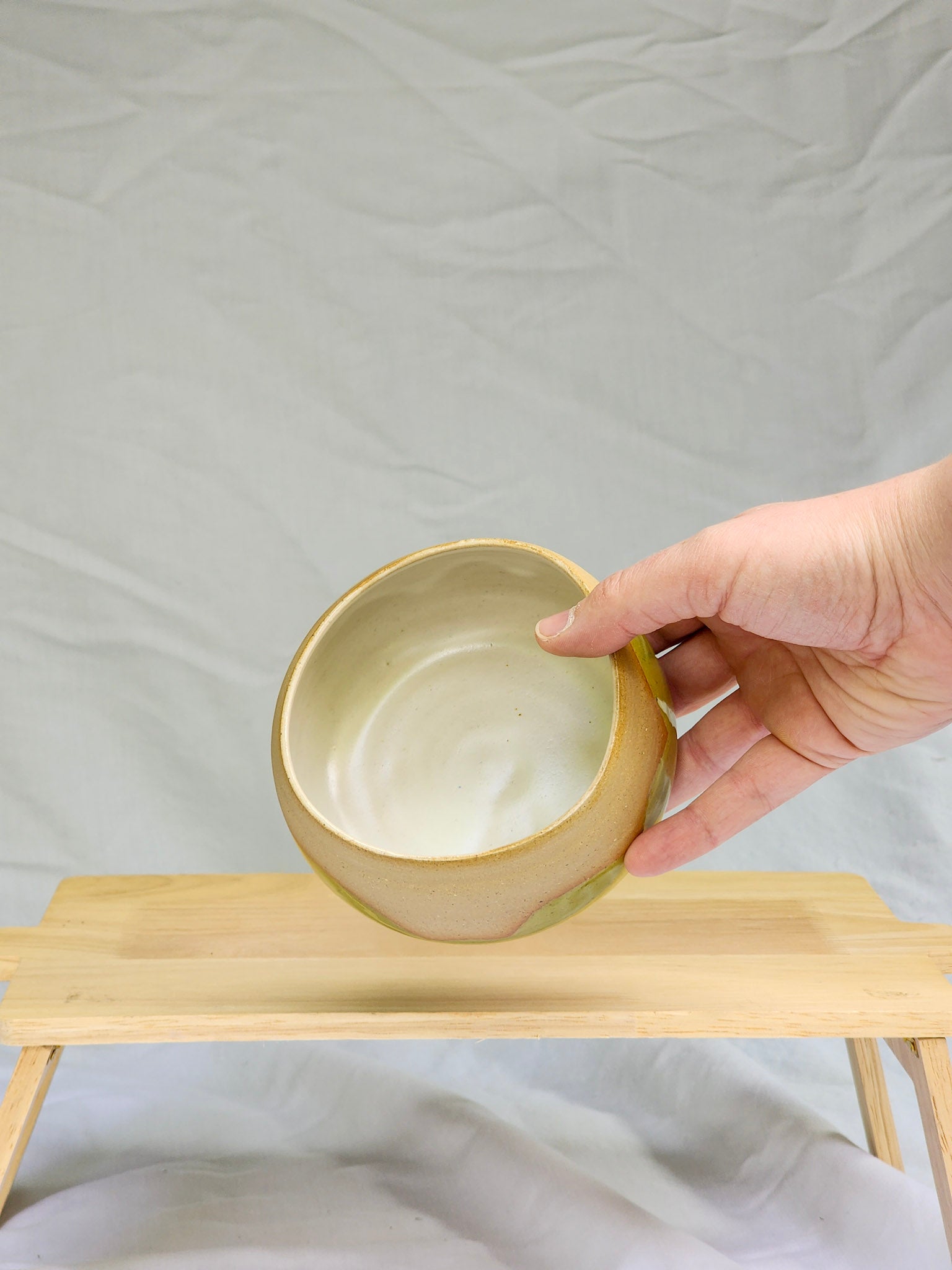 green organic bubble cereal bowl - Kaelceramic