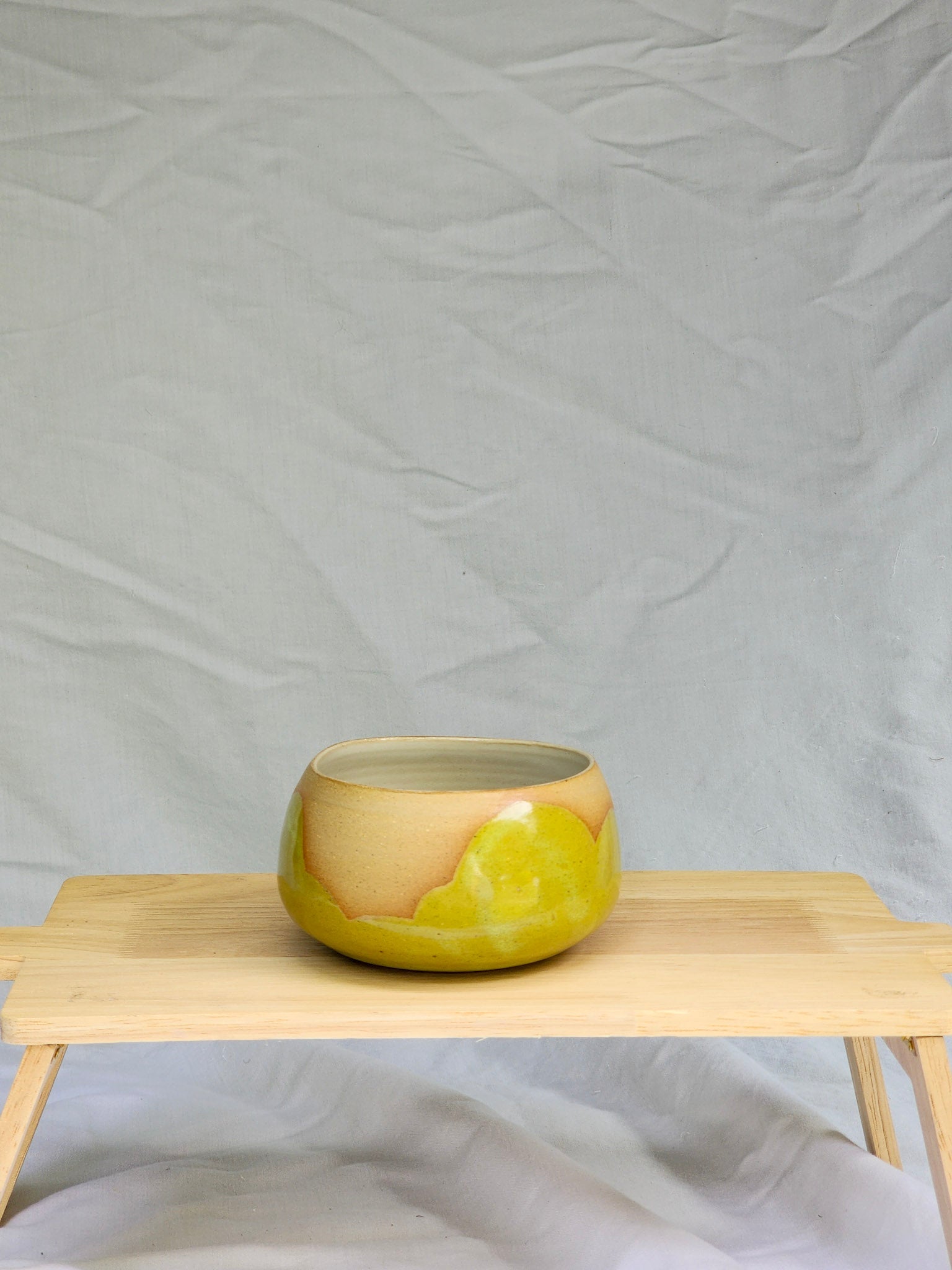 green organic bubble cereal bowl - Kaelceramic