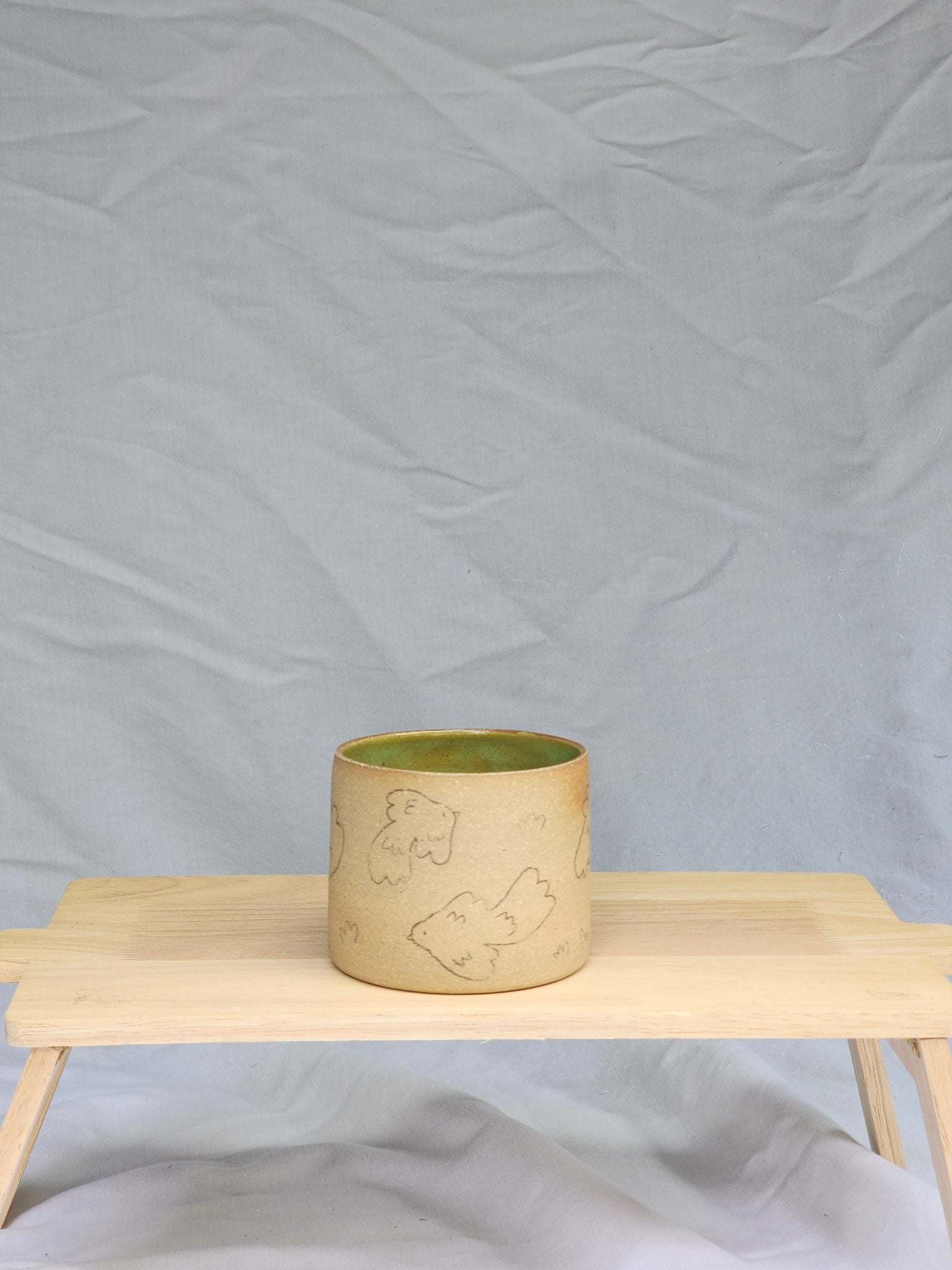 happy bird ~ sketch cup - Kaelceramic