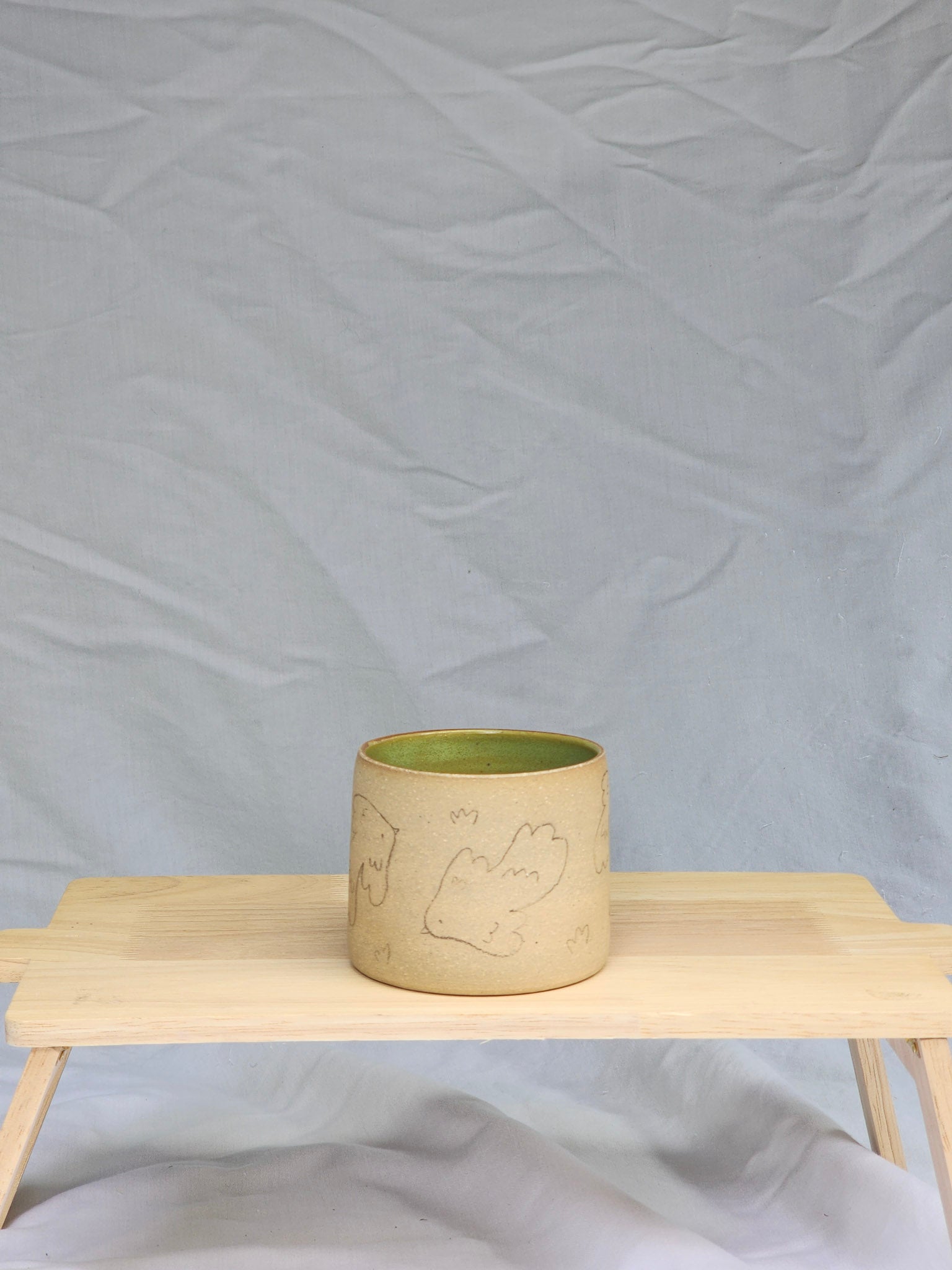 happy bird ~ sketch cup - Kaelceramic