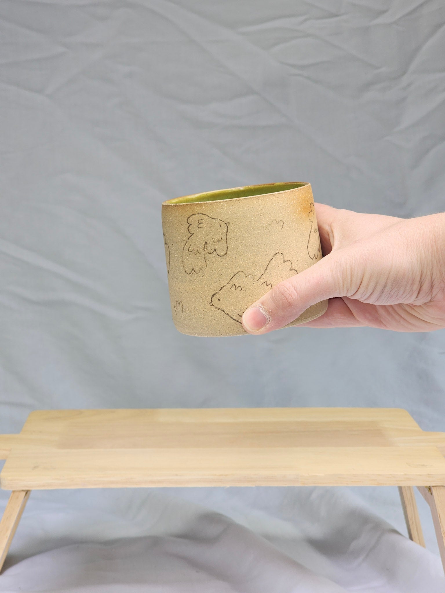 happy bird ~ sketch cup - Kaelceramic