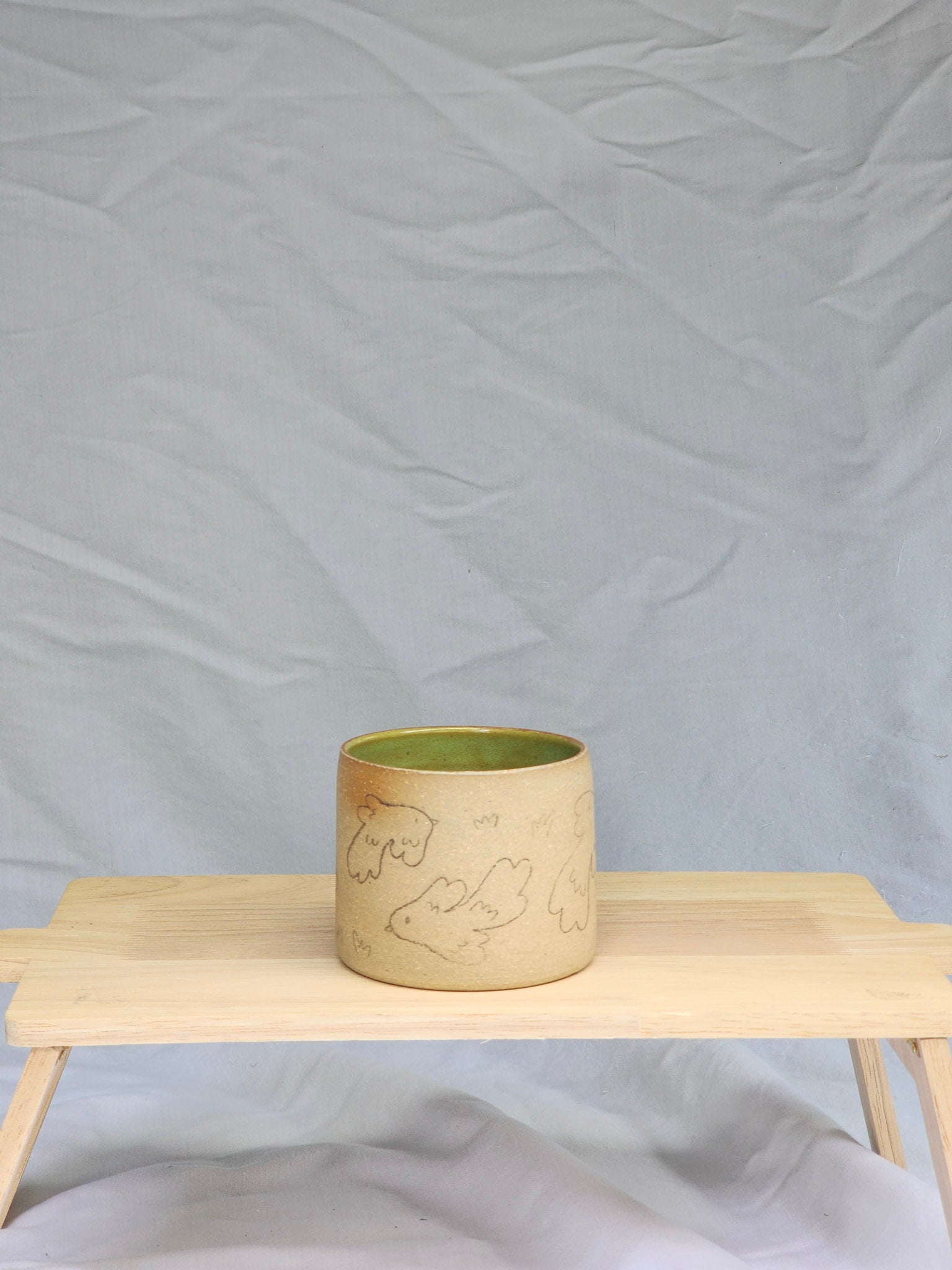 happy bird ~ sketch cup - Kaelceramic