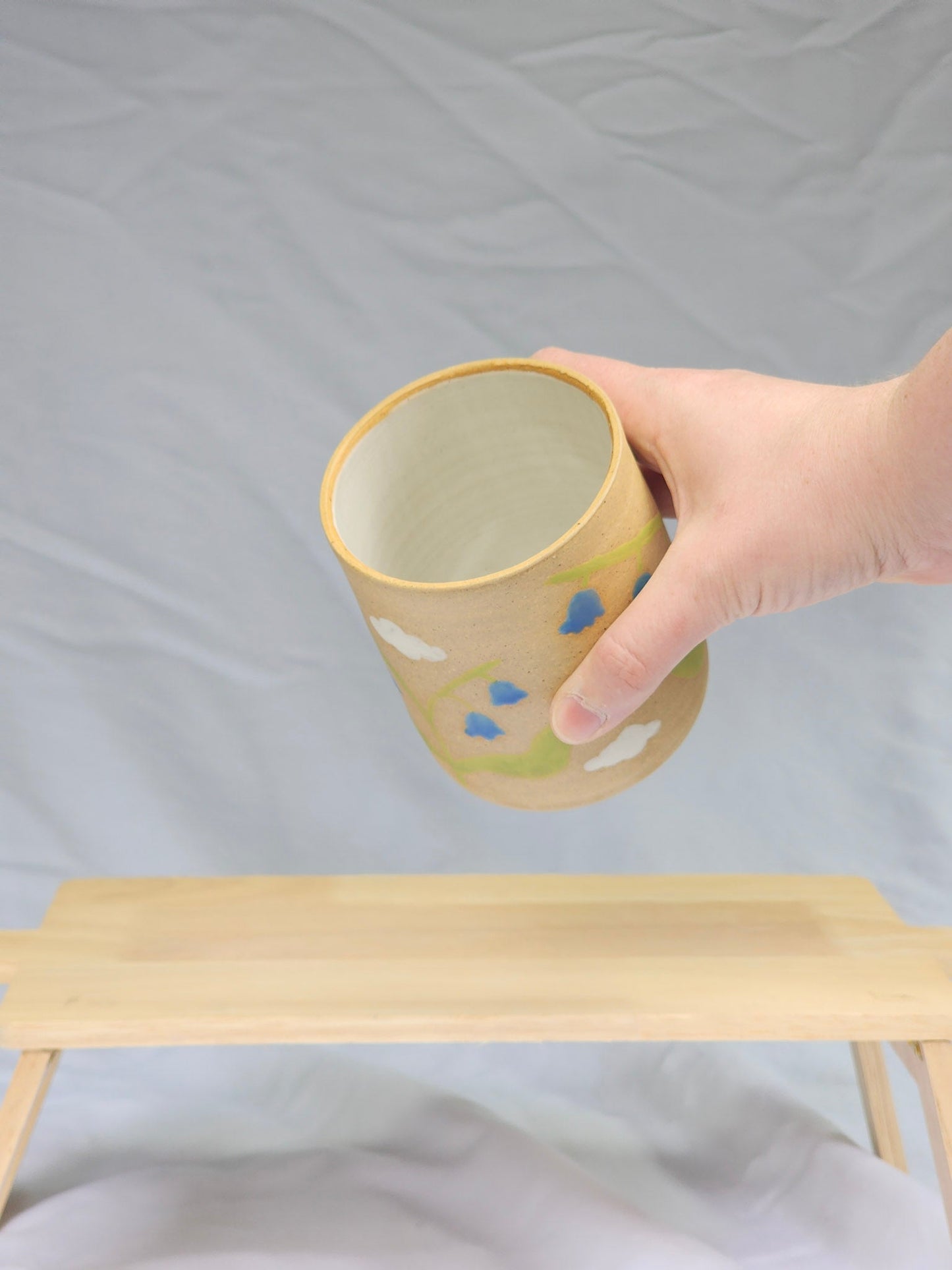 happy bluebell + cloud cup - Kaelceramic