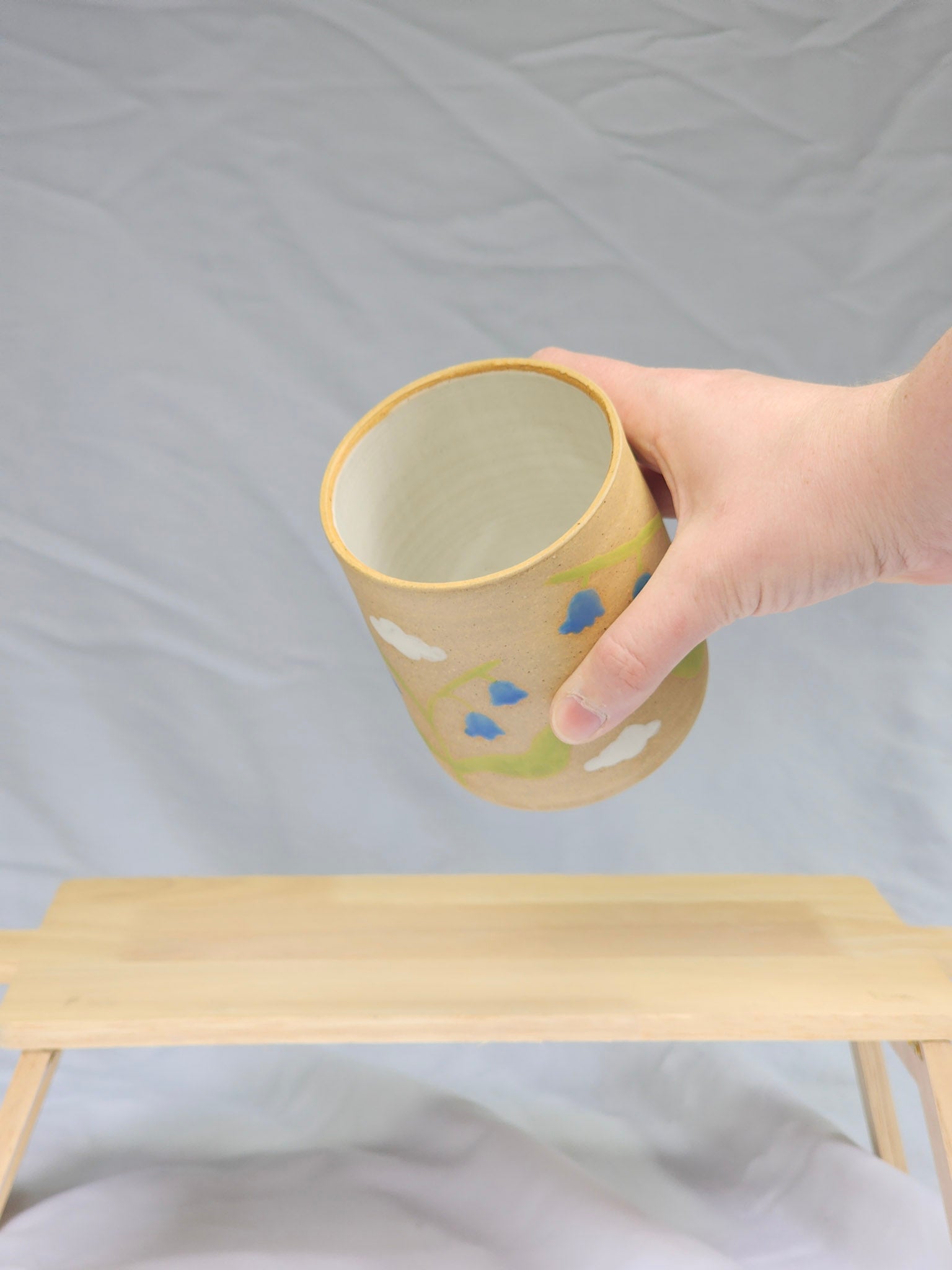 happy bluebell + cloud cup - Kaelceramic