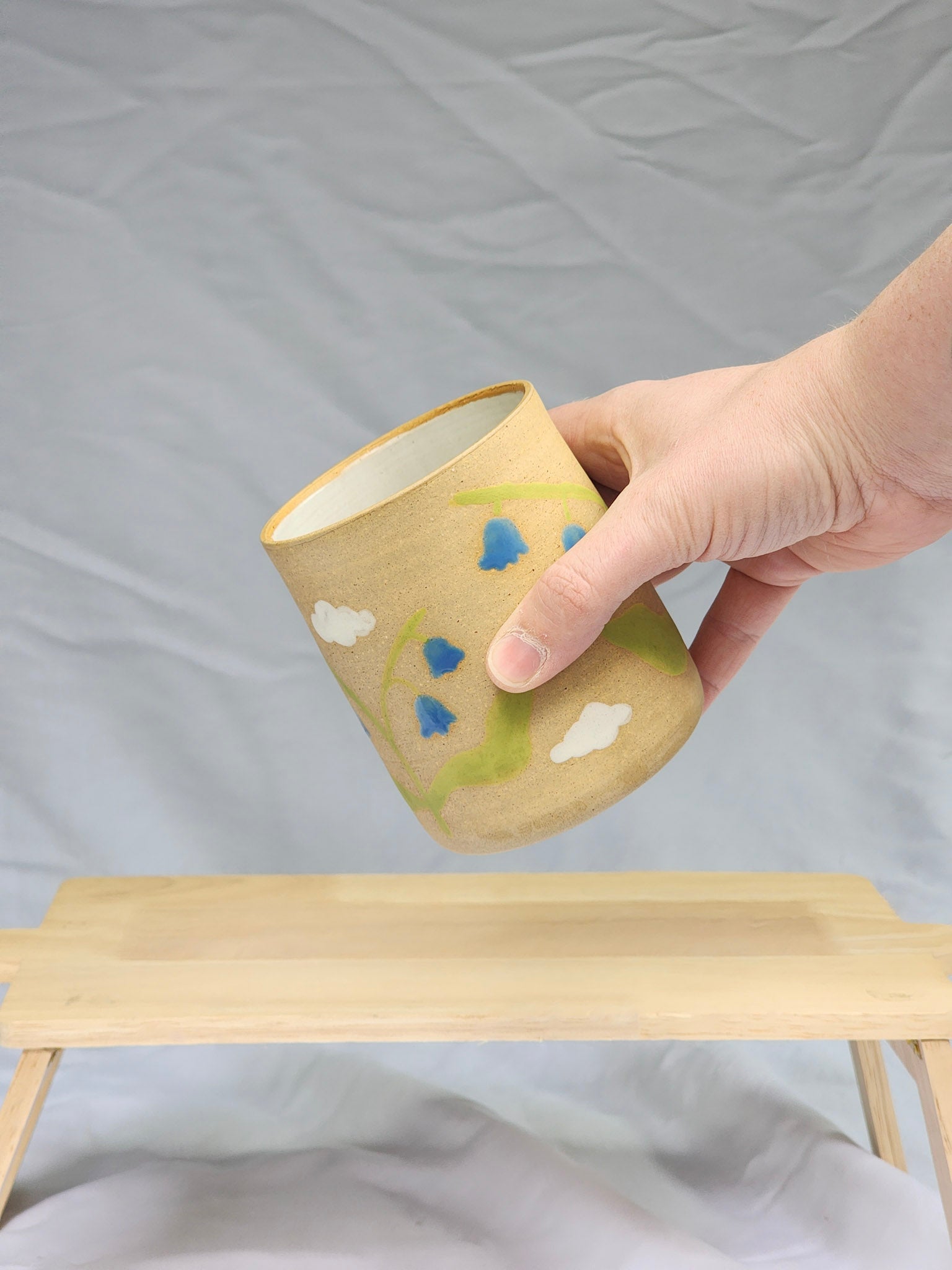 happy bluebell + cloud cup - Kaelceramic