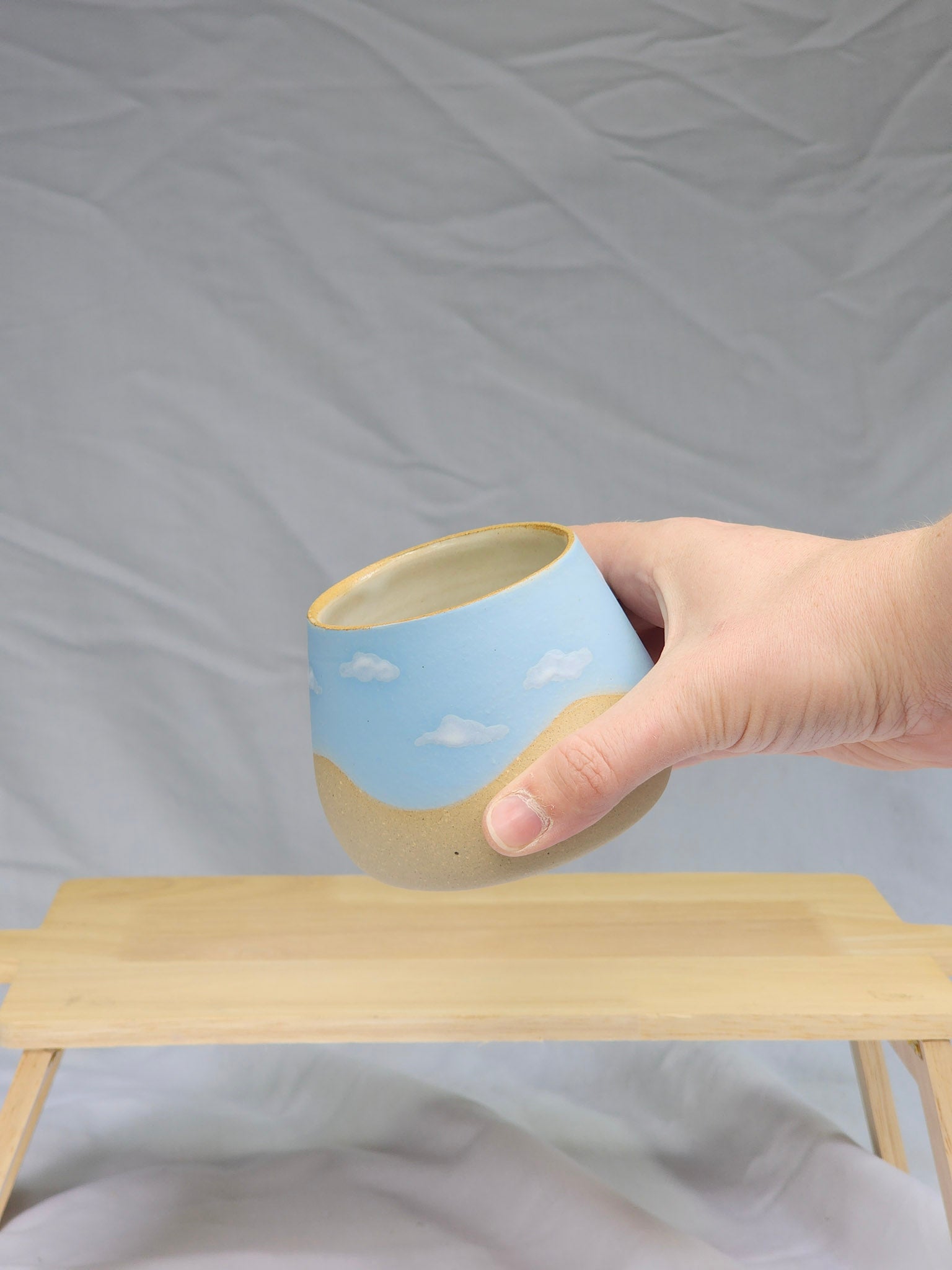 happy clouds wine cup - Kaelceramic