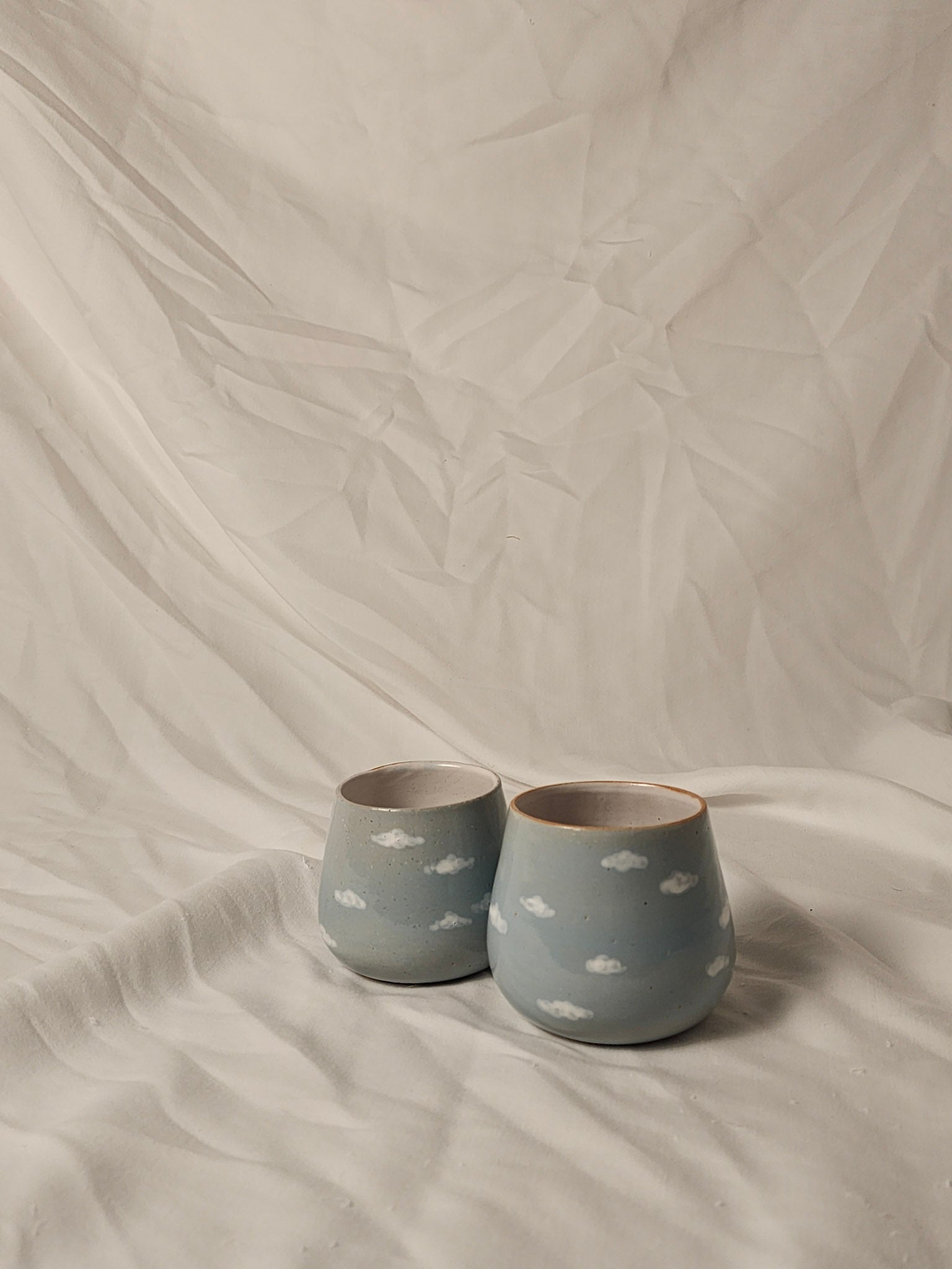 happy clouds wine cup ~ full gloss - Kaelceramic