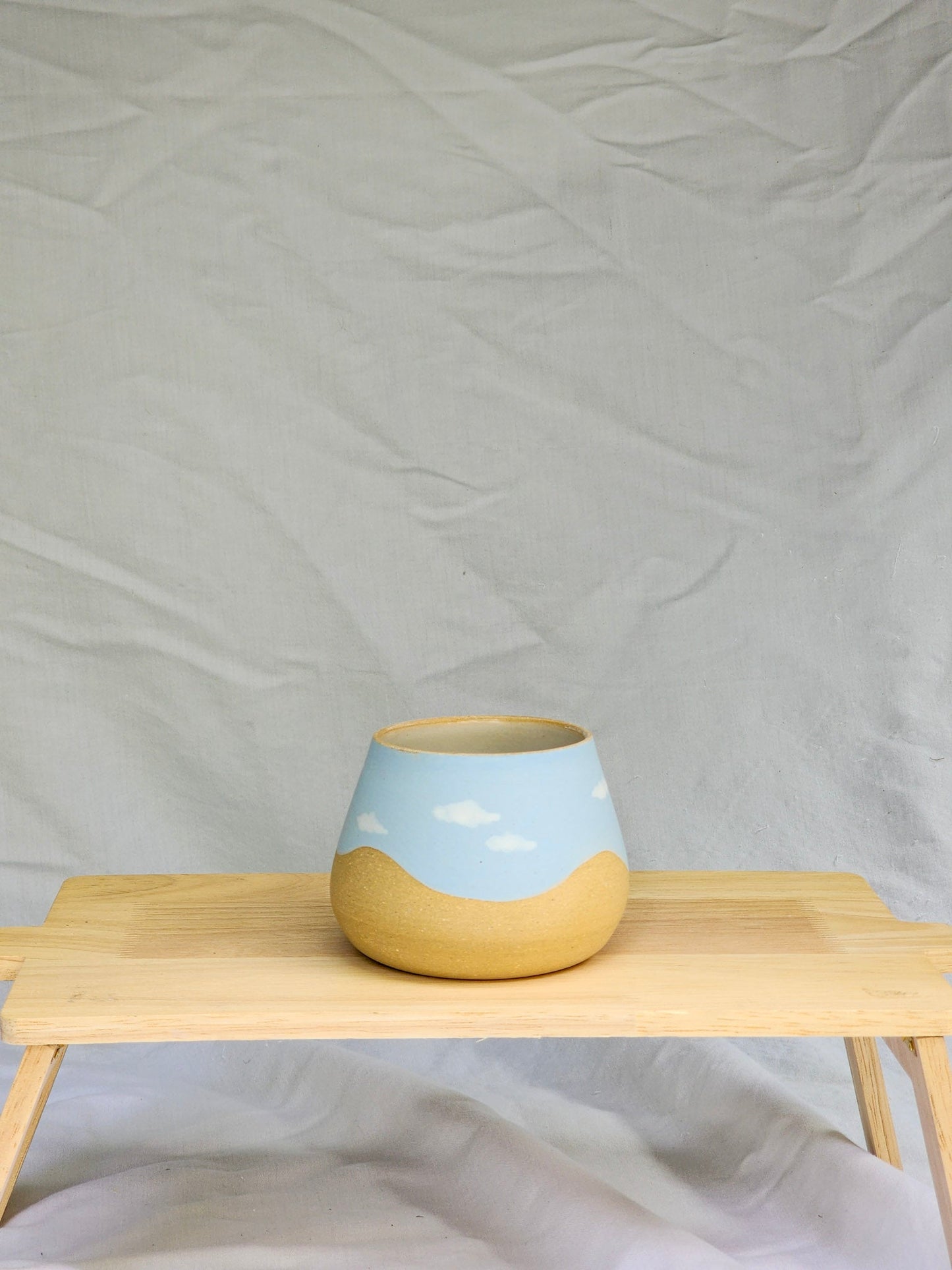 happy clouds wine cup ~ matte - Kaelceramic