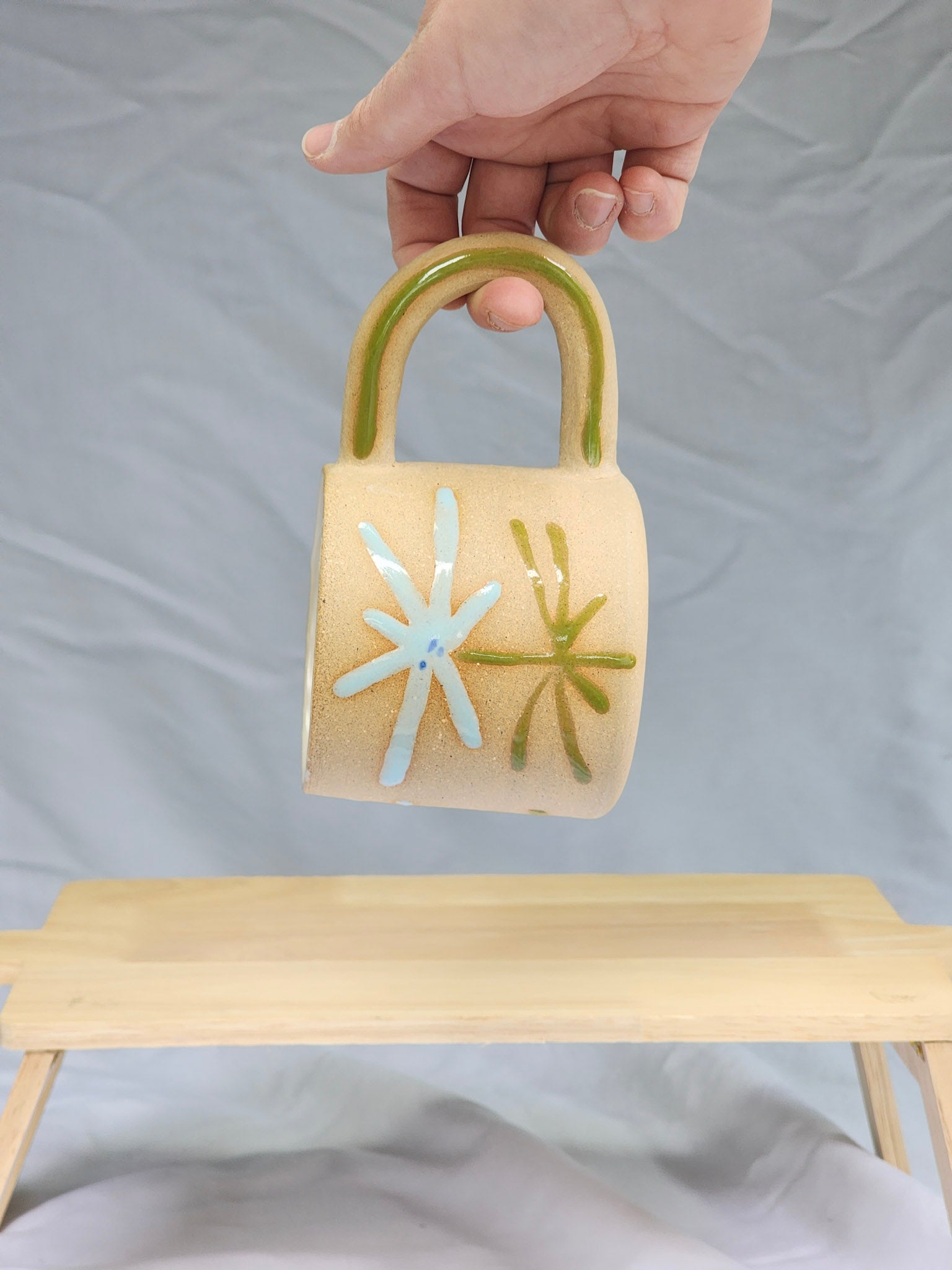 happy starburst flower mug - Kaelceramic