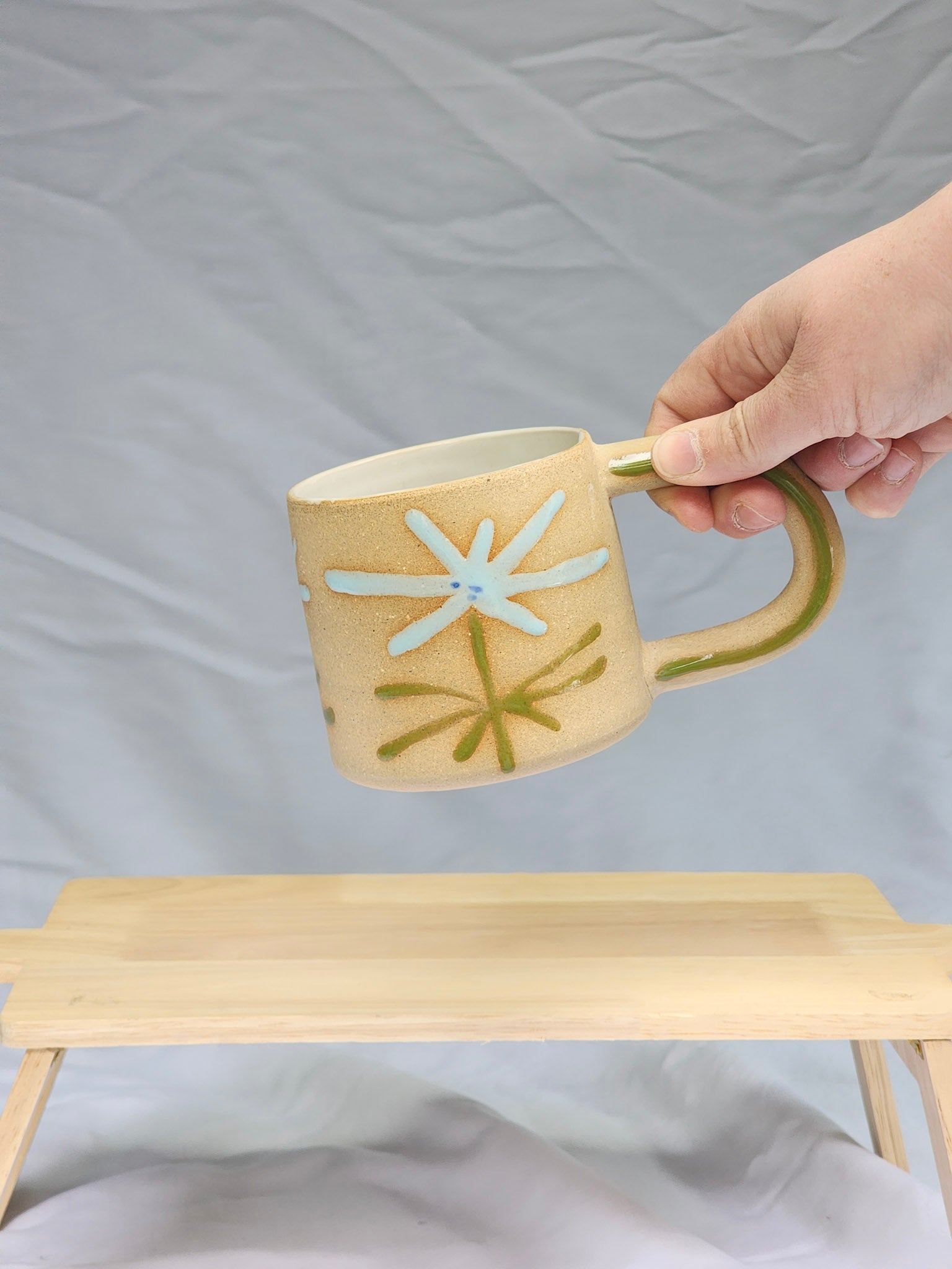 happy starburst flower mug - Kaelceramic