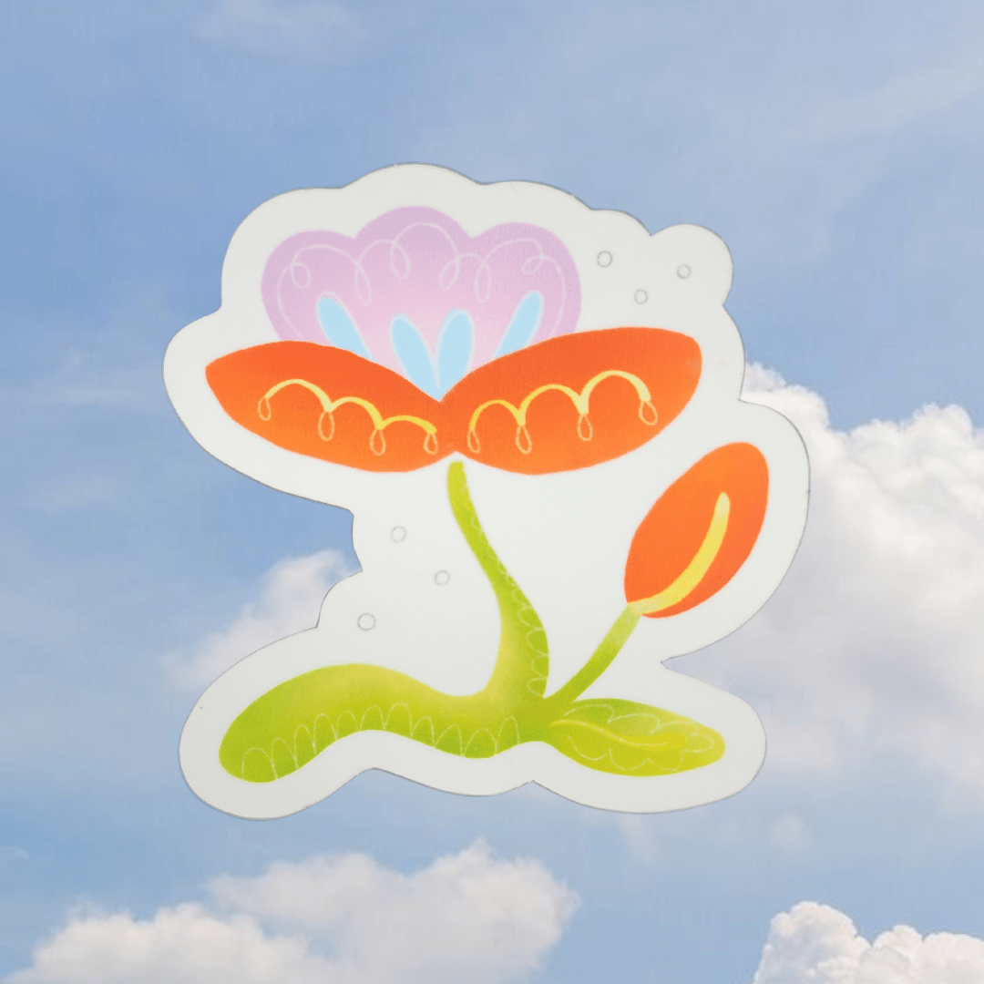 lilac flower sticker - Kaelceramic