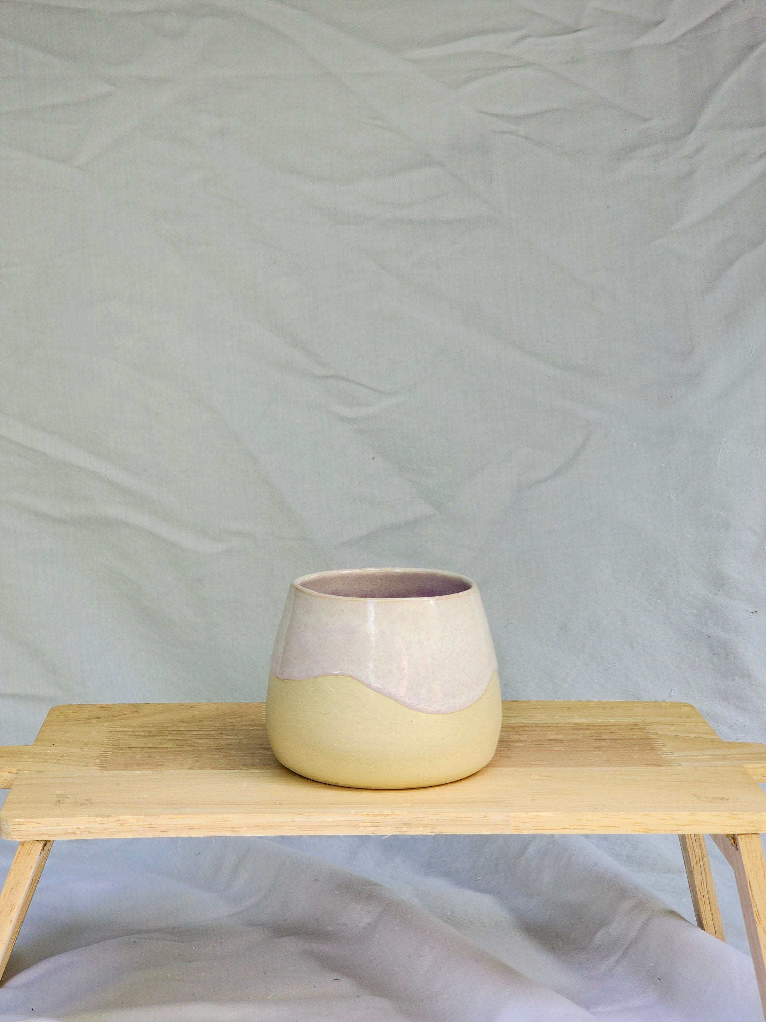 lilac half tone wine cup - Kaelceramic