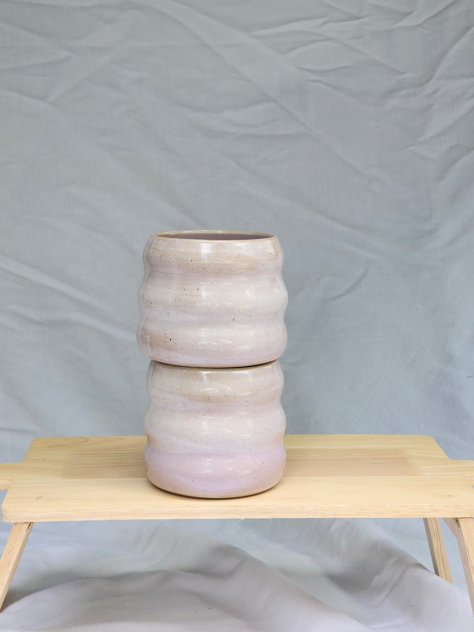 lilac squiggle cup - Kaelceramic