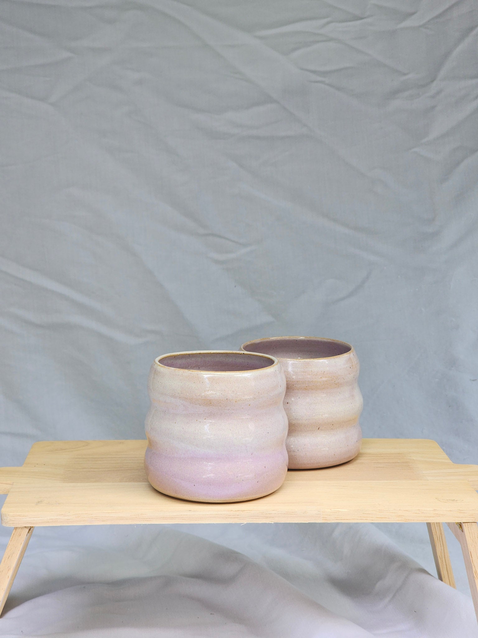 lilac squiggle cup - Kaelceramic