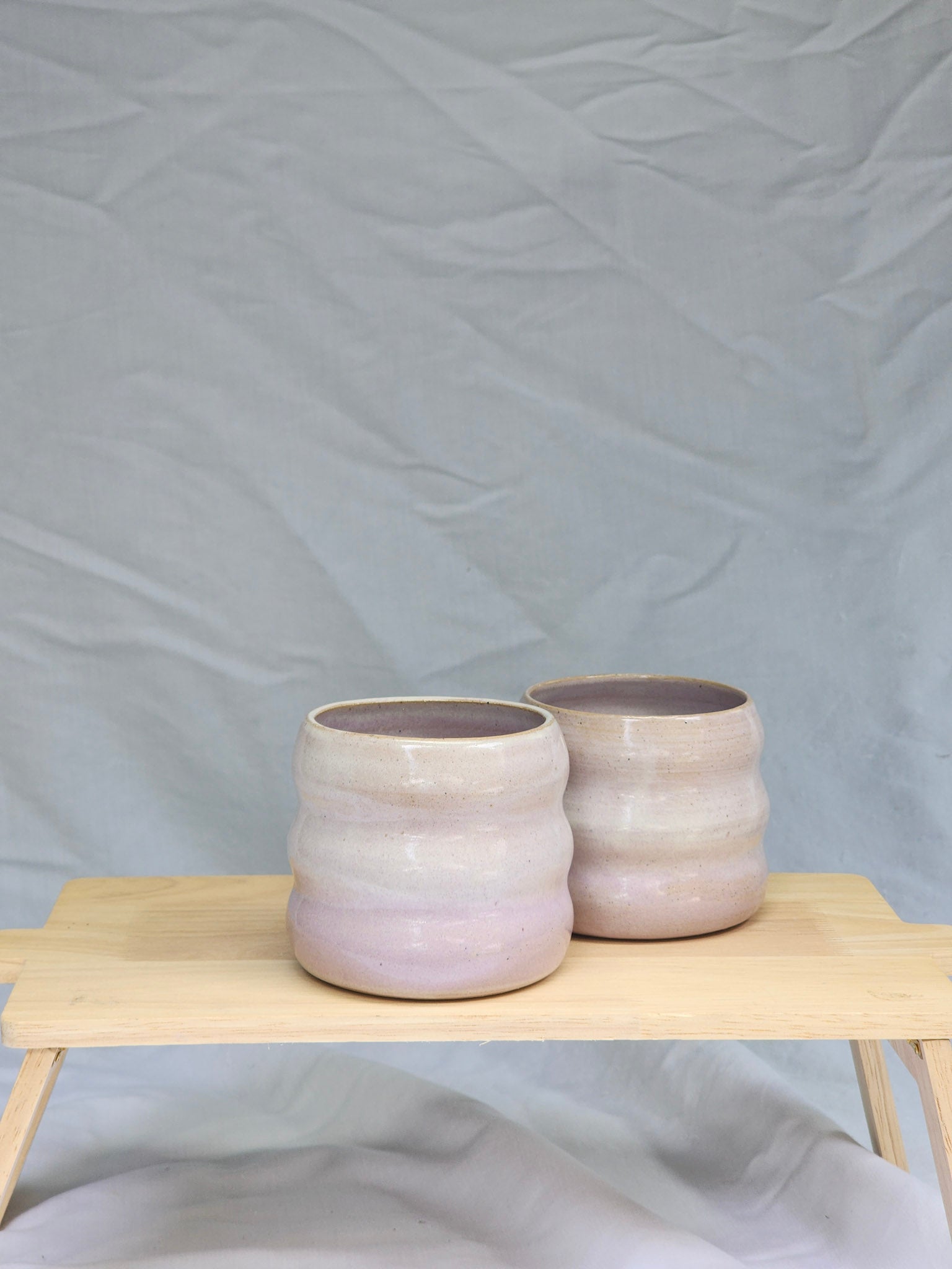 lilac squiggle cup - Kaelceramic