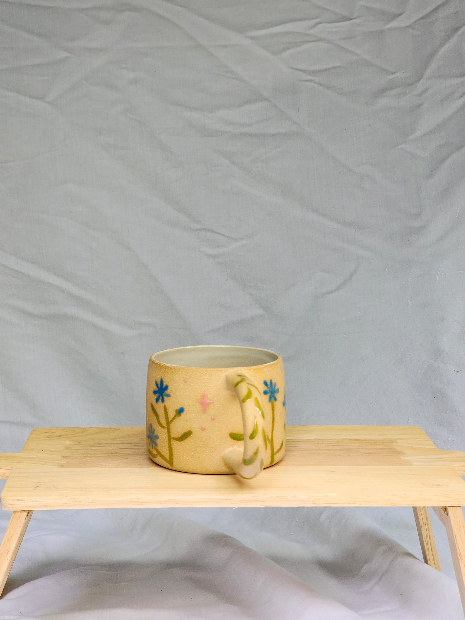 little blue flowers mug - Kaelceramic