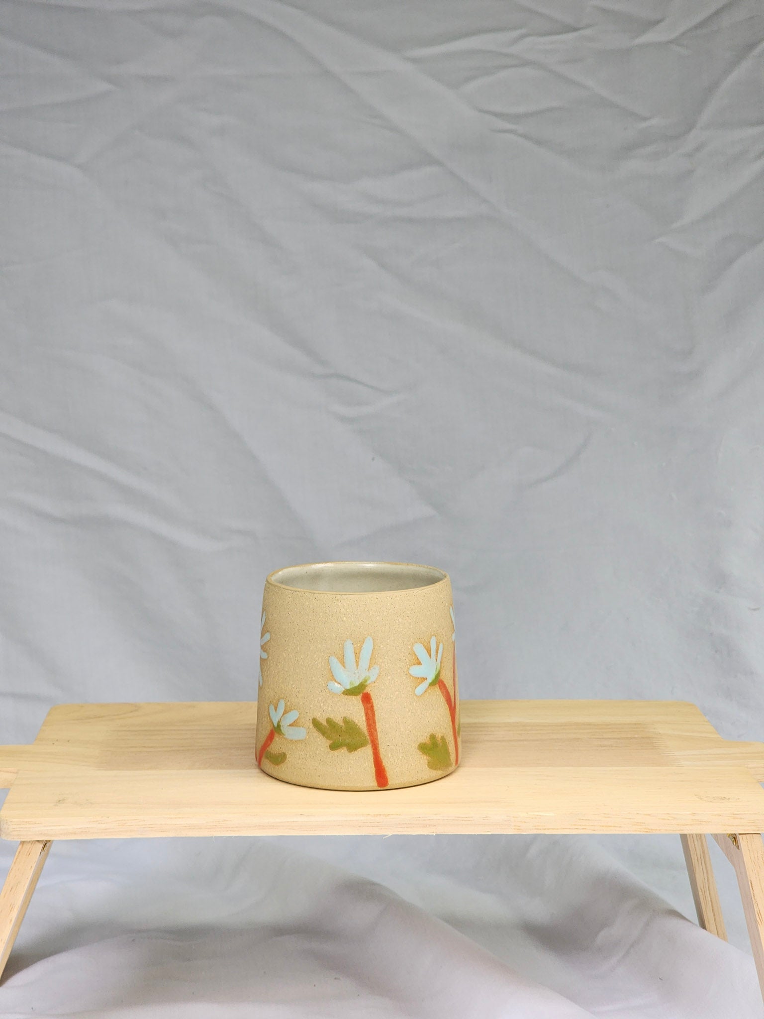 small blue flowers cup - Kaelceramic