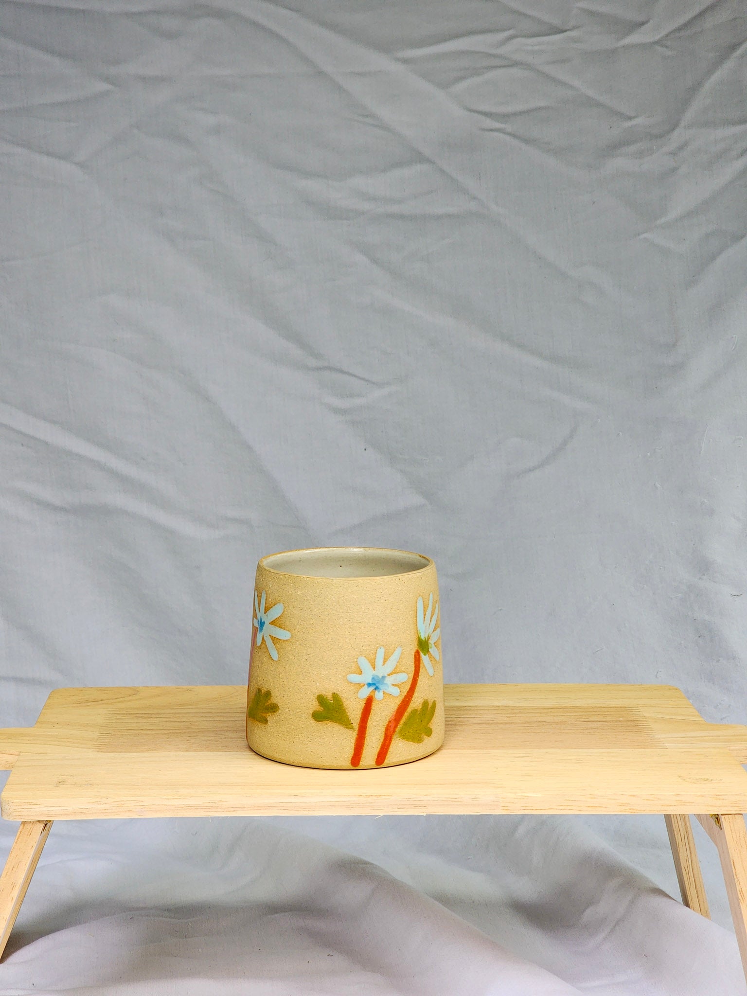 small blue flowers cup - Kaelceramic
