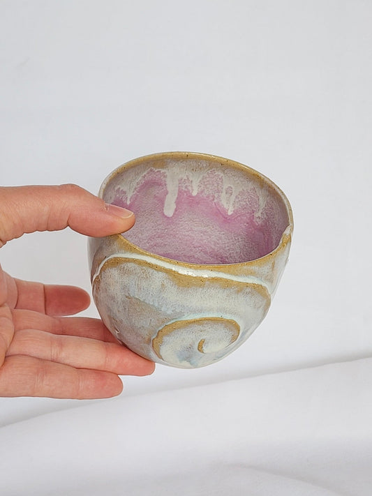 swirly snail shell cup - Kaelceramic