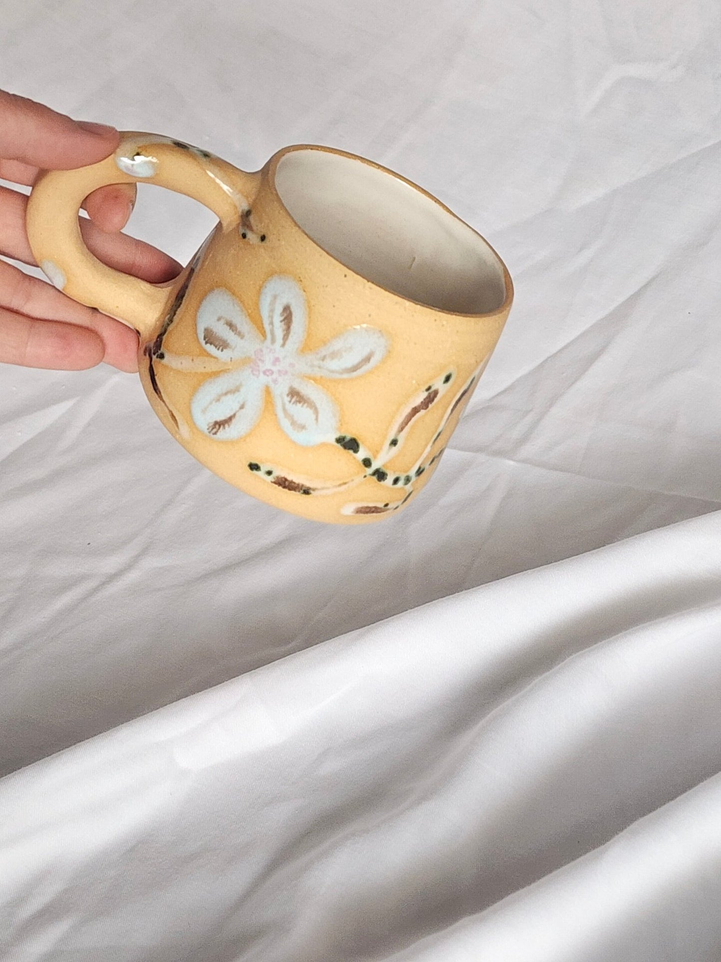 blue flower mug - Kaelceramic