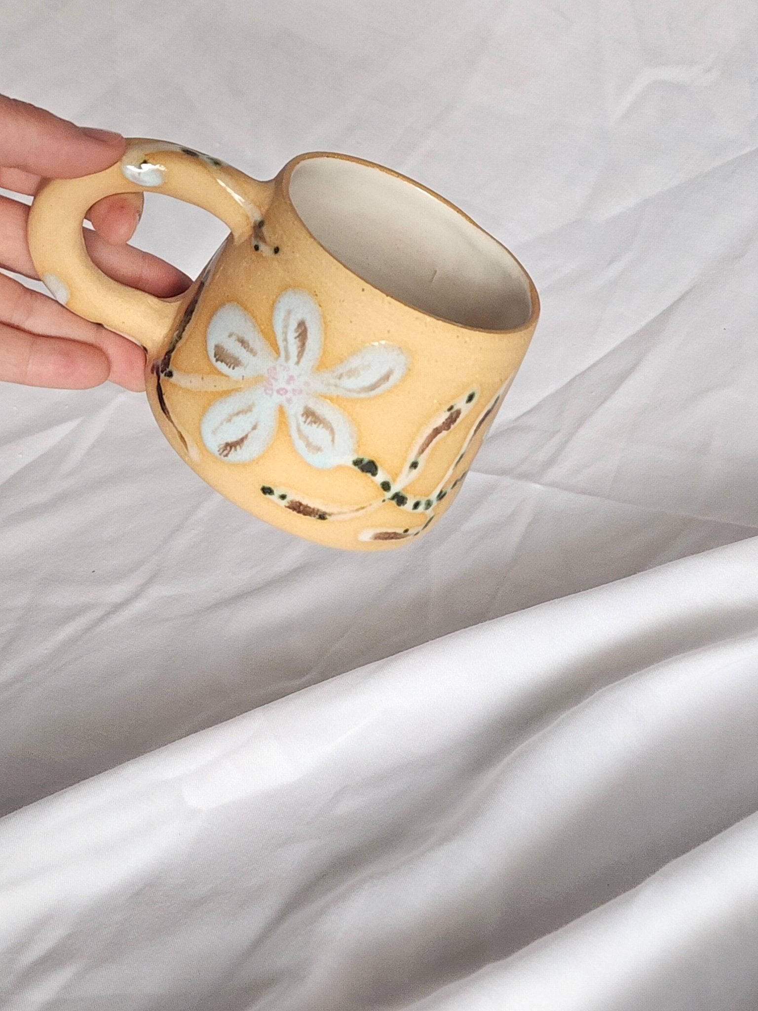 blue flower mug - Kaelceramic