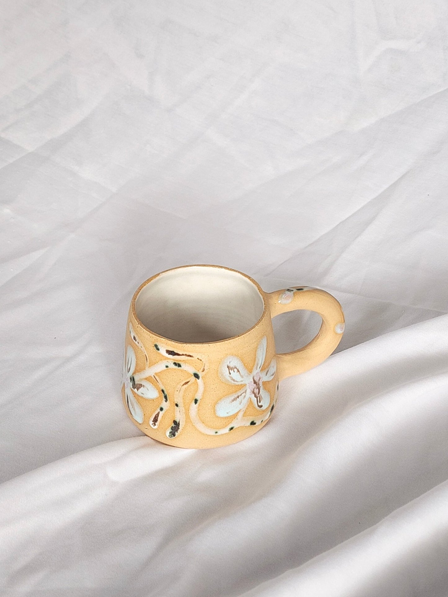 blue flower mug - Kaelceramic