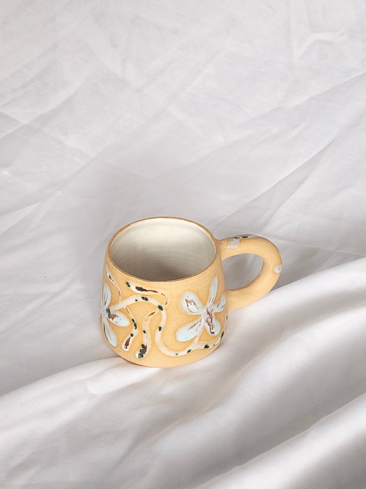 blue flower mug - Kaelceramic
