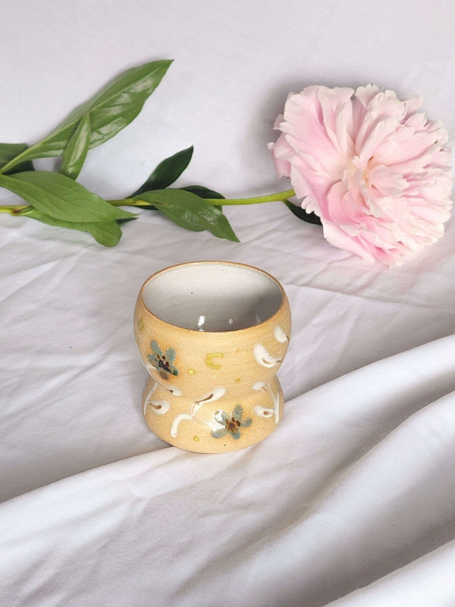 blue flower sipper - Kaelceramic