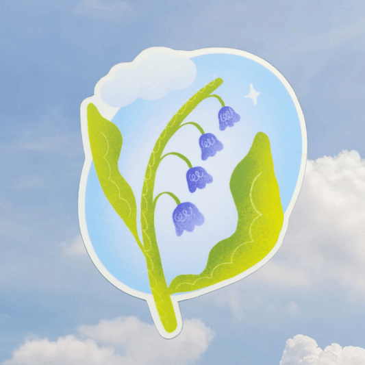 bluebell flower cloud sticker - Kaelceramic