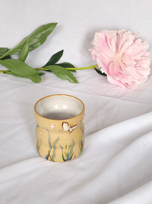butterfly garden sipper - Kaelceramic