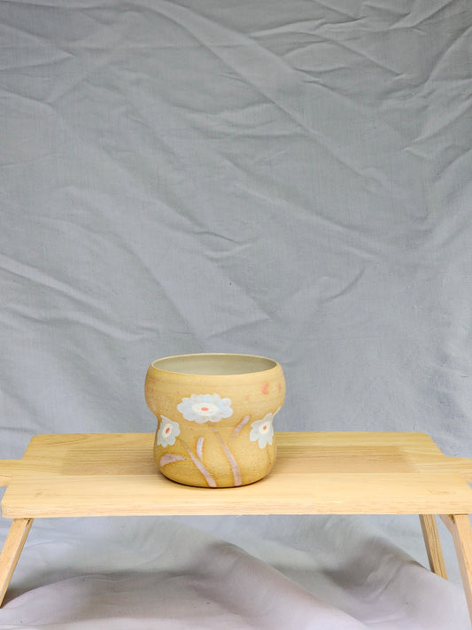 curvy tiny flowers cup - Kaelceramic