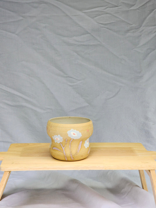 curvy tiny flowers cup - Kaelceramic