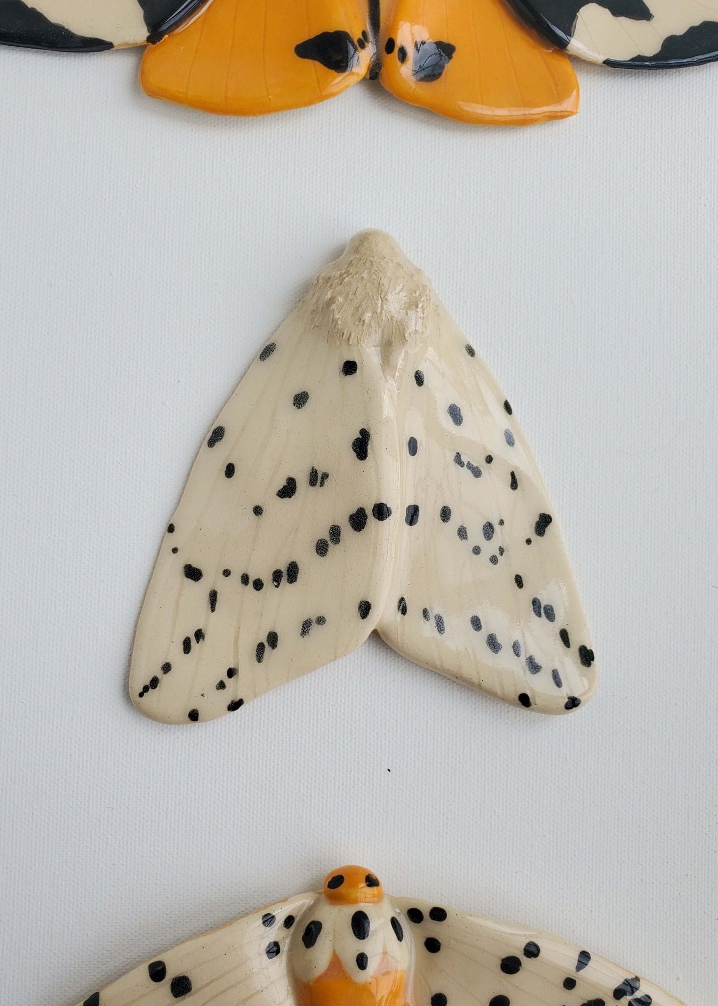 ~CUSTOM, MADE TO ORDER~ Moth Wall Hanging Set/Individual Moth - Kaelceramic