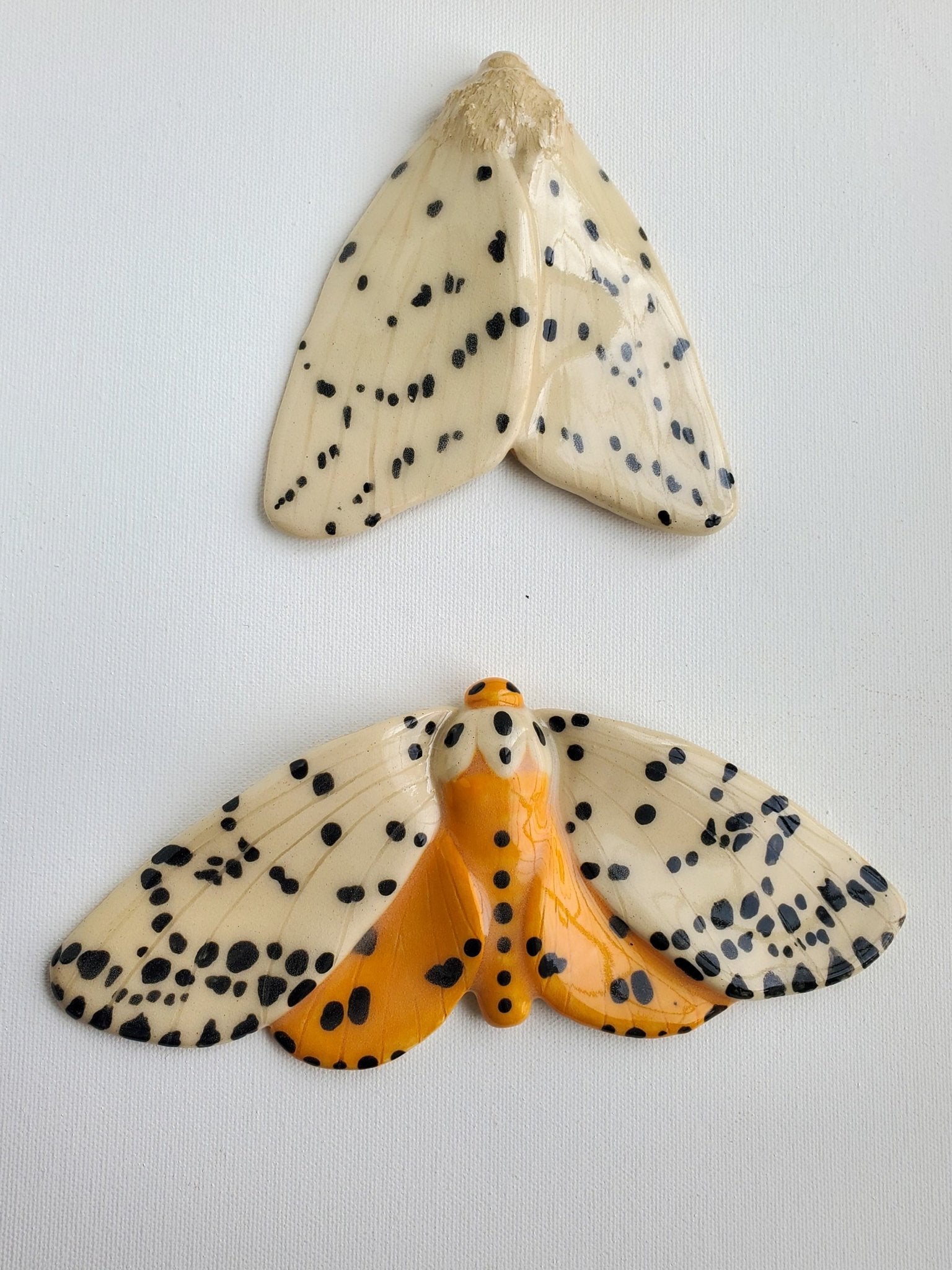 ~CUSTOM, MADE TO ORDER~ Moth Wall Hanging Set/Individual Moth - Kaelceramic