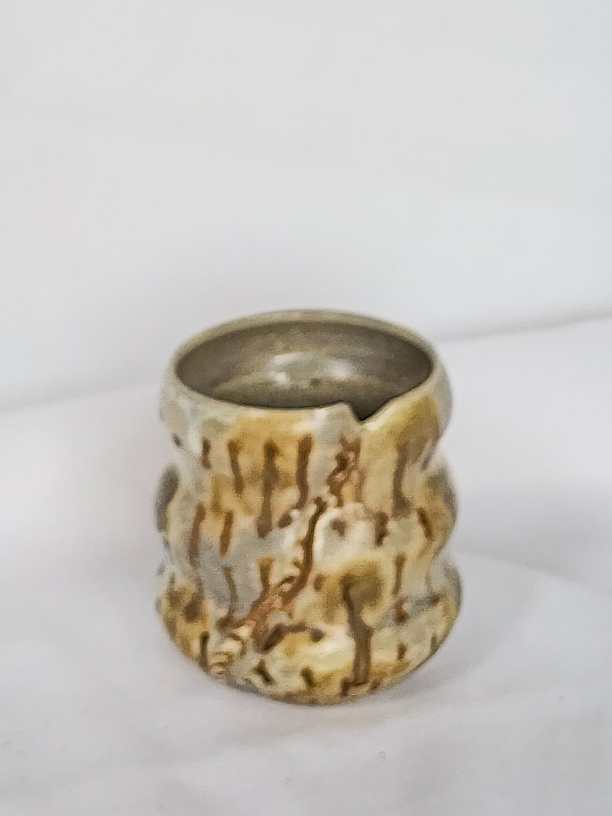 drippy cone shell cup - Kaelceramic