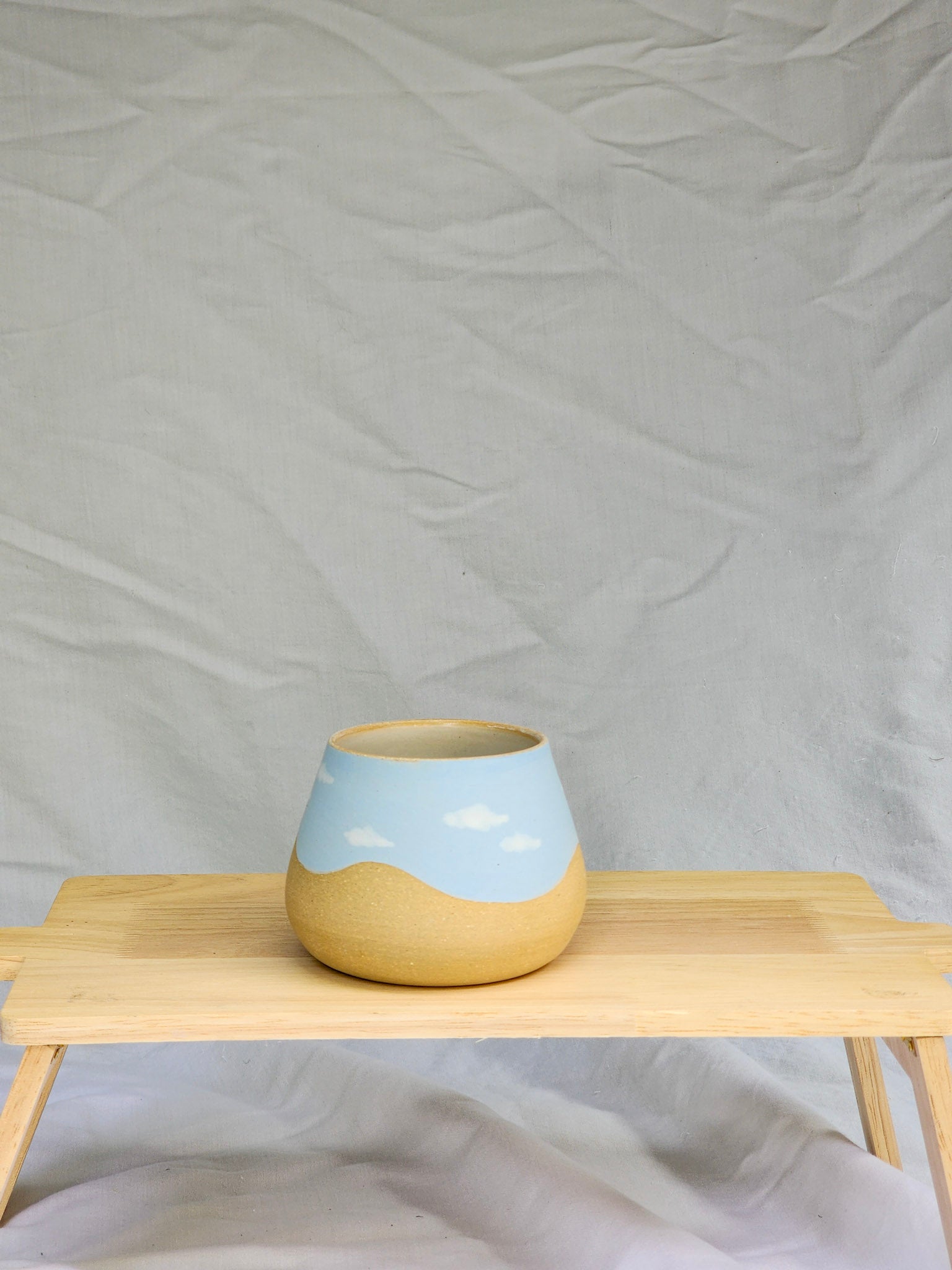 happy clouds wine cup ~ matte - Kaelceramic