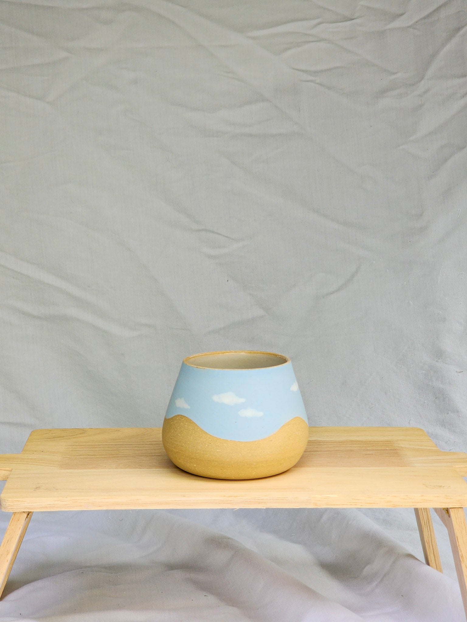 happy clouds wine cup ~ matte - Kaelceramic