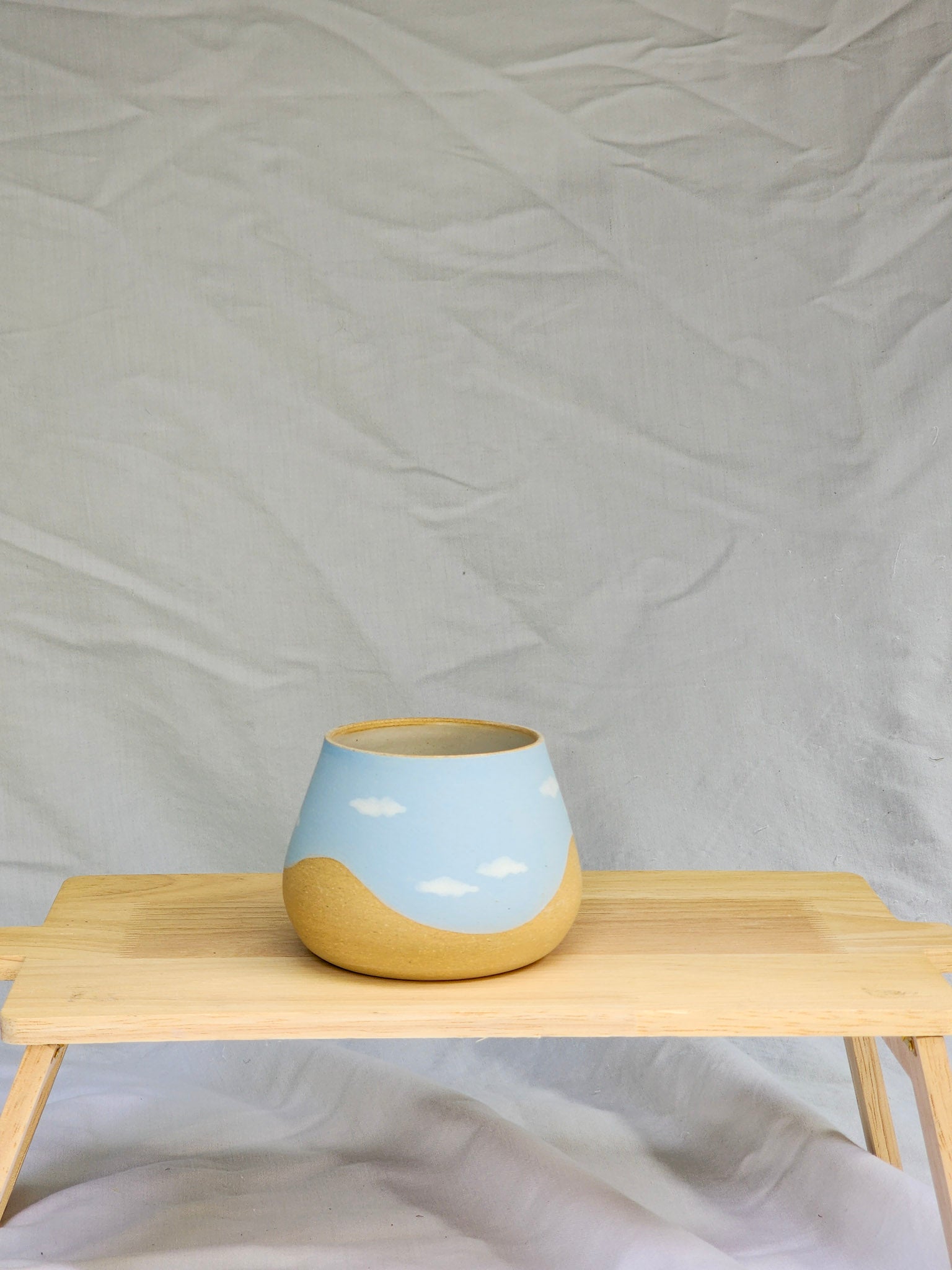 happy clouds wine cup ~ matte - Kaelceramic