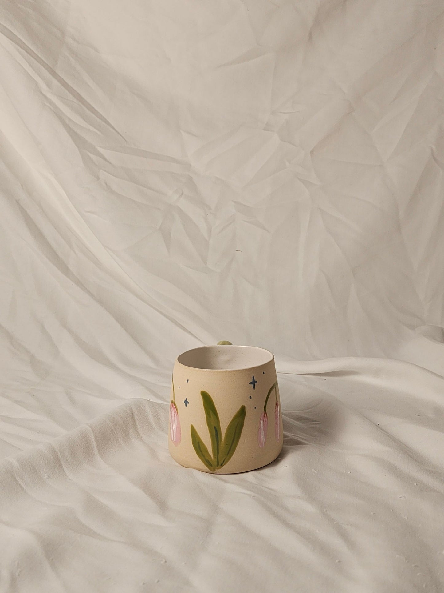 happy pink flowers mug - Kaelceramic