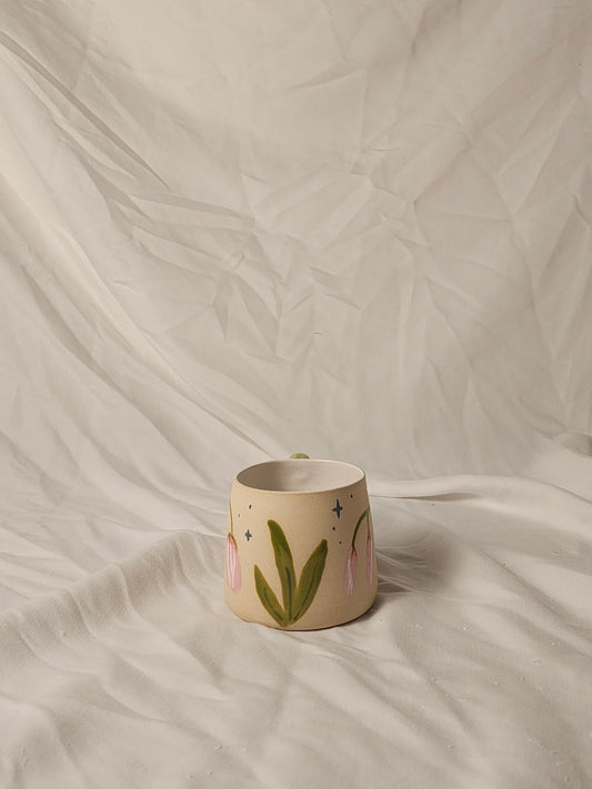 happy pink flowers mug - Kaelceramic