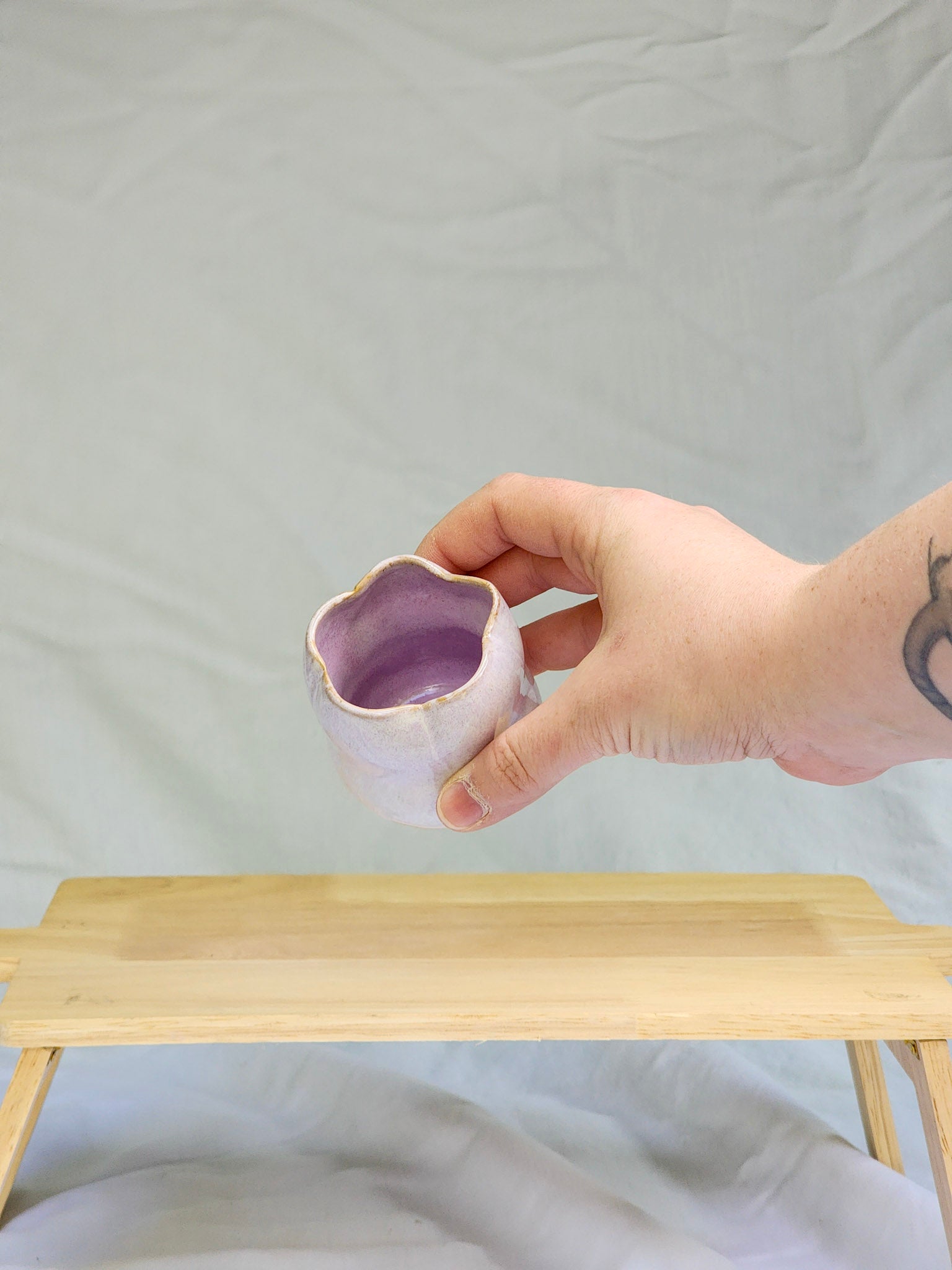 lilac flower espresso cup - Kaelceramic