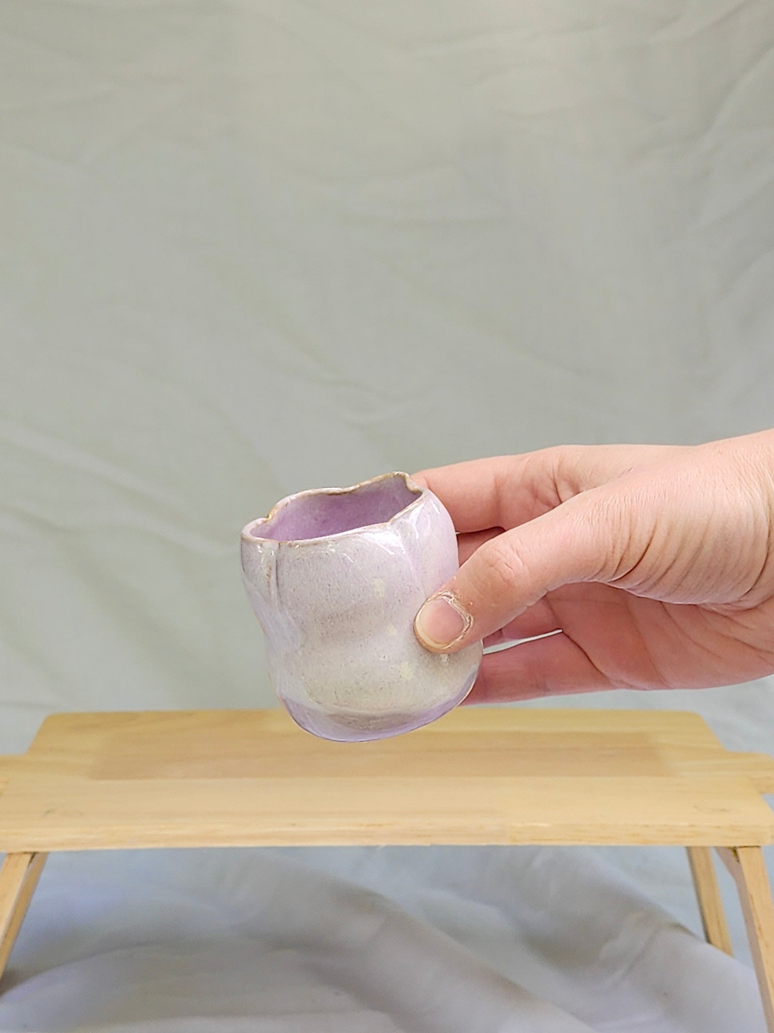 lilac flower espresso cup - Kaelceramic