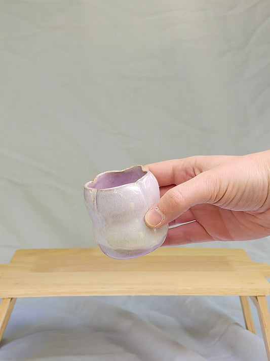 lilac flower espresso cup - Kaelceramic