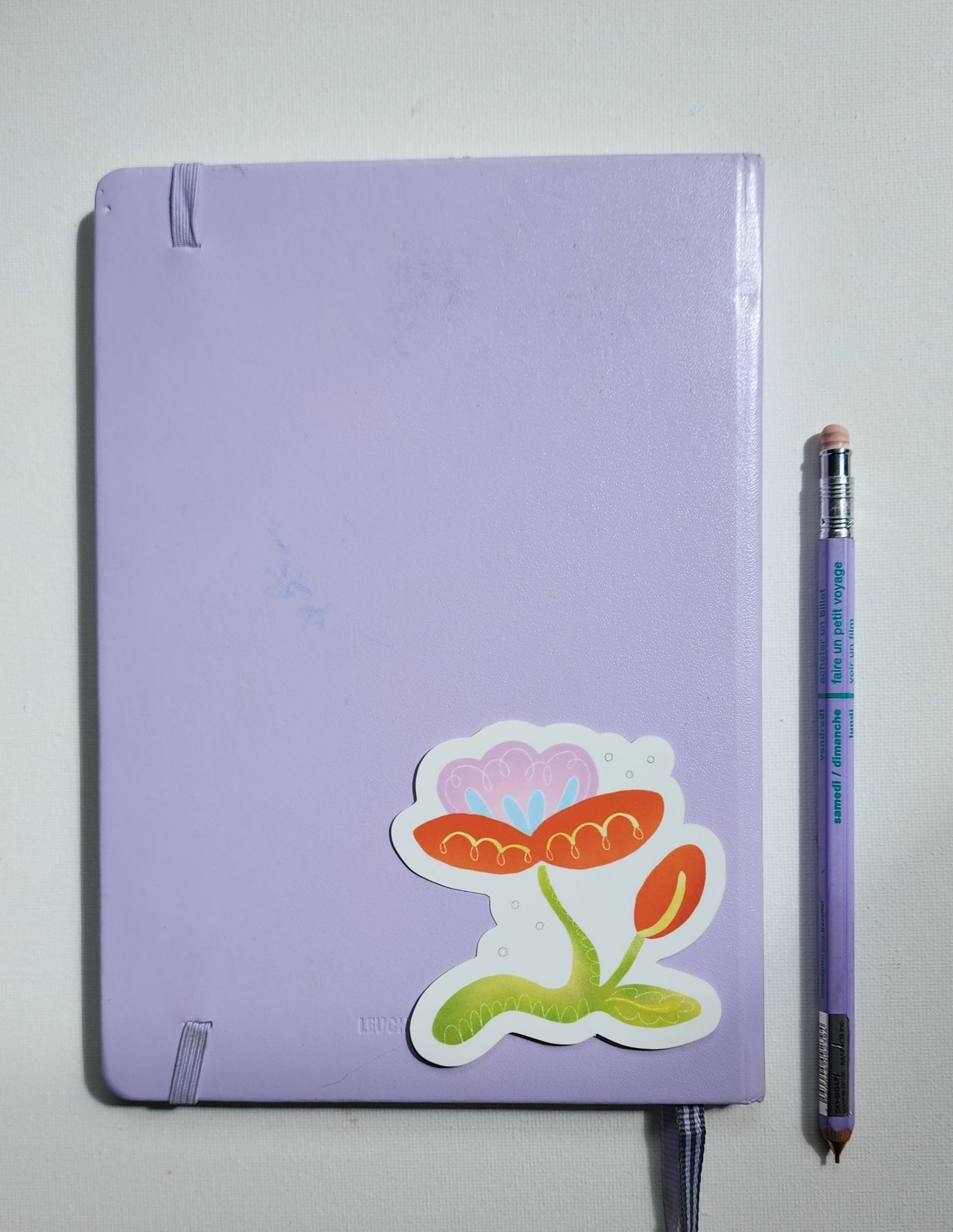 lilac flower sticker - Kaelceramic