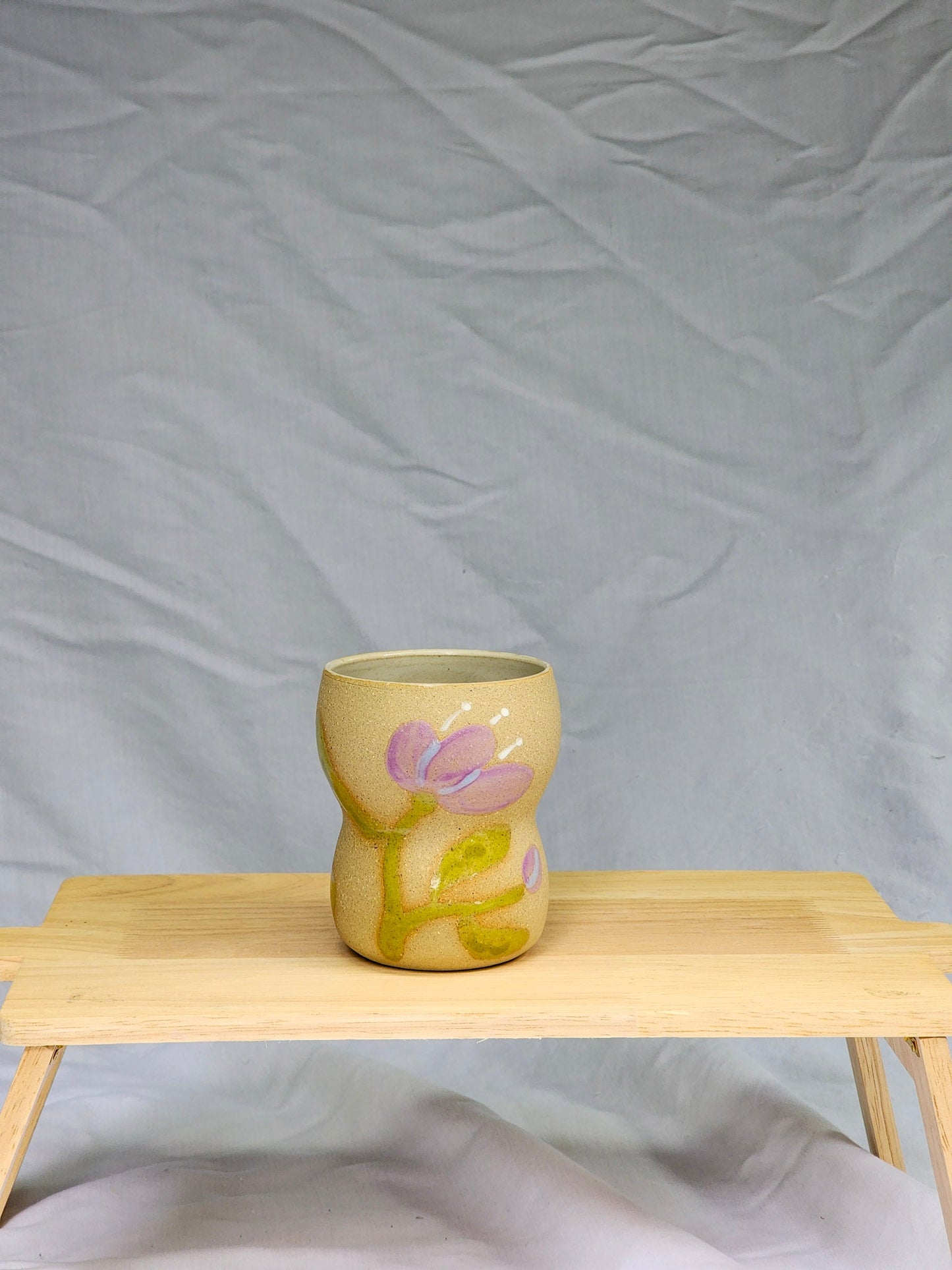 lilac flowers cup - Kaelceramic